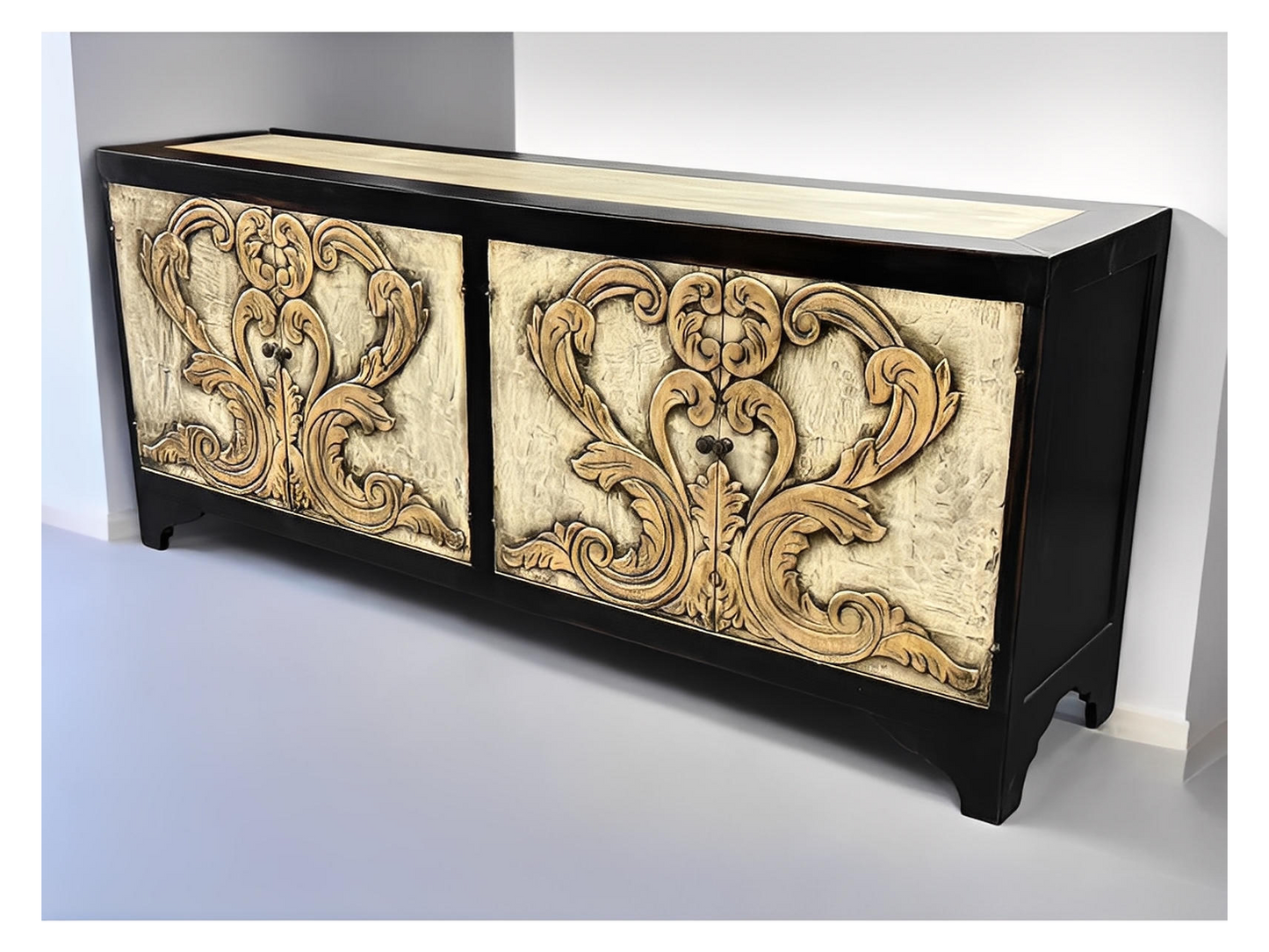 Nazelles Luxurious Wooden Dining Buffet Table - 19.5 x 84 x 36 Inches