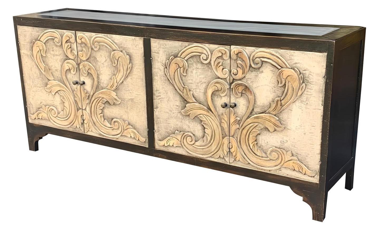 Nazelles Luxurious Wooden Dining Buffet Table - 19.5 x 84 x 36 Inches
