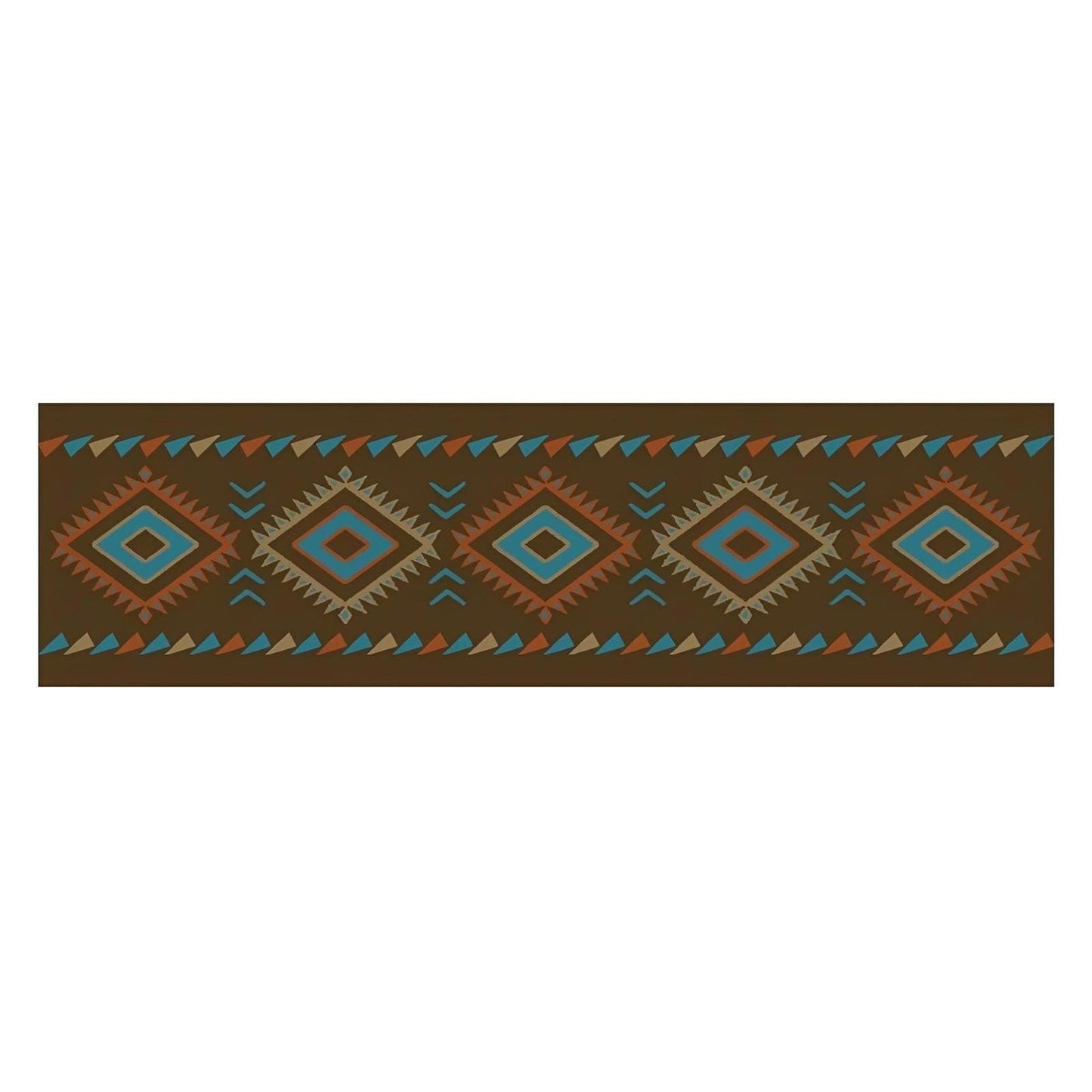 Cozy Cabin Diamonds Brown Stair Tread 9"x30" ; (Pack of 13), Made in the USA, 8mm pile height