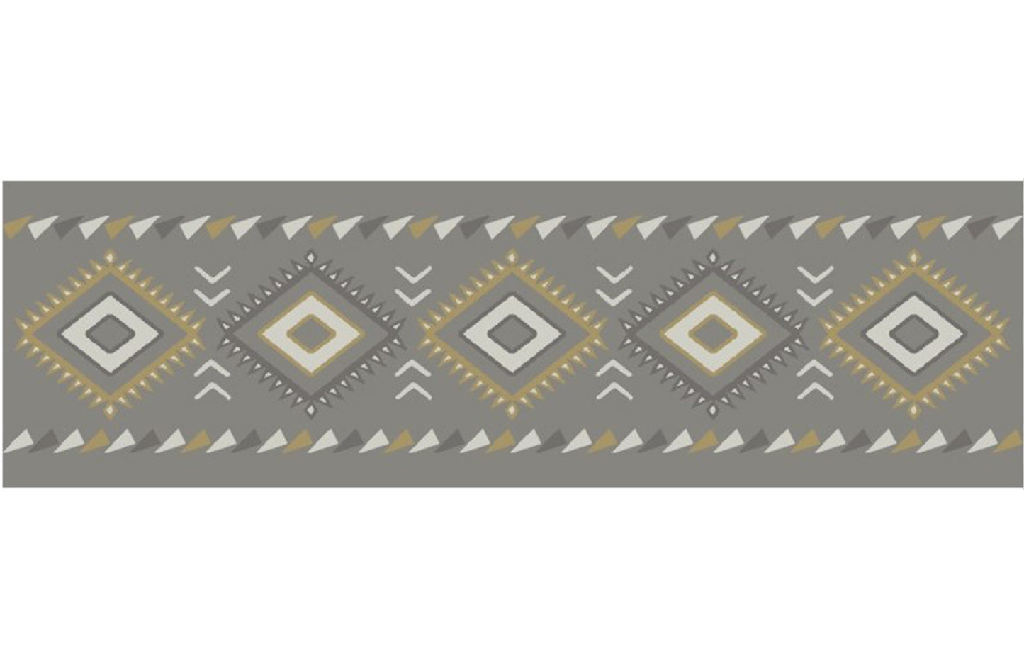 Cozy Cabin Diamonds Gray Stair Tread 9"x30" ; (Pack of 13), Made in the USA, 8mm pile height