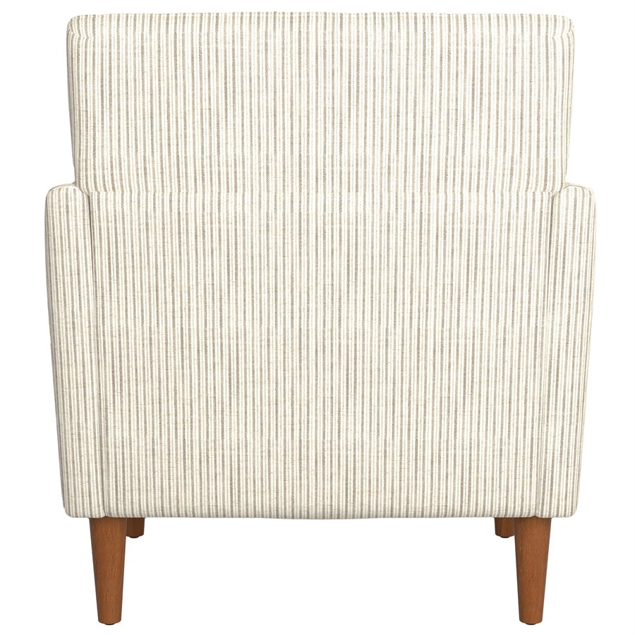 Ash stripe Upholstered Accent Chair with Arms (2-Pack)