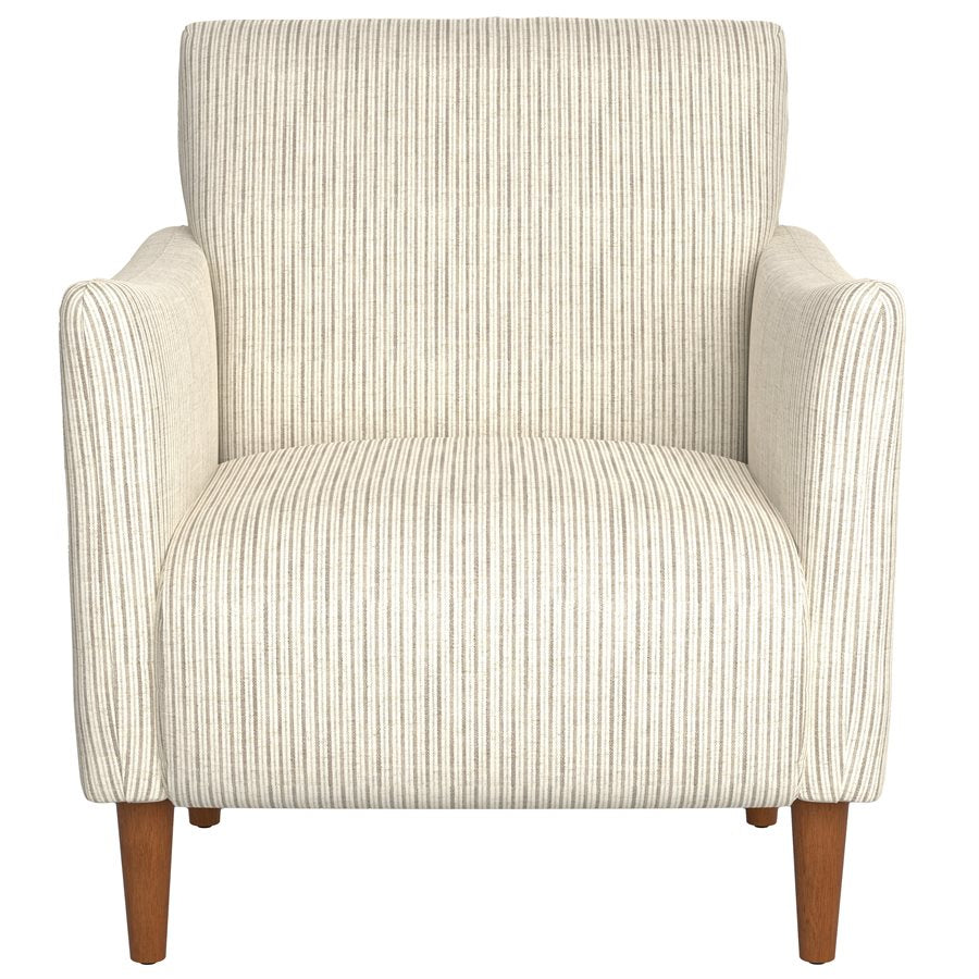 Ash stripe Upholstered Accent Chair with Arms (2-Pack)