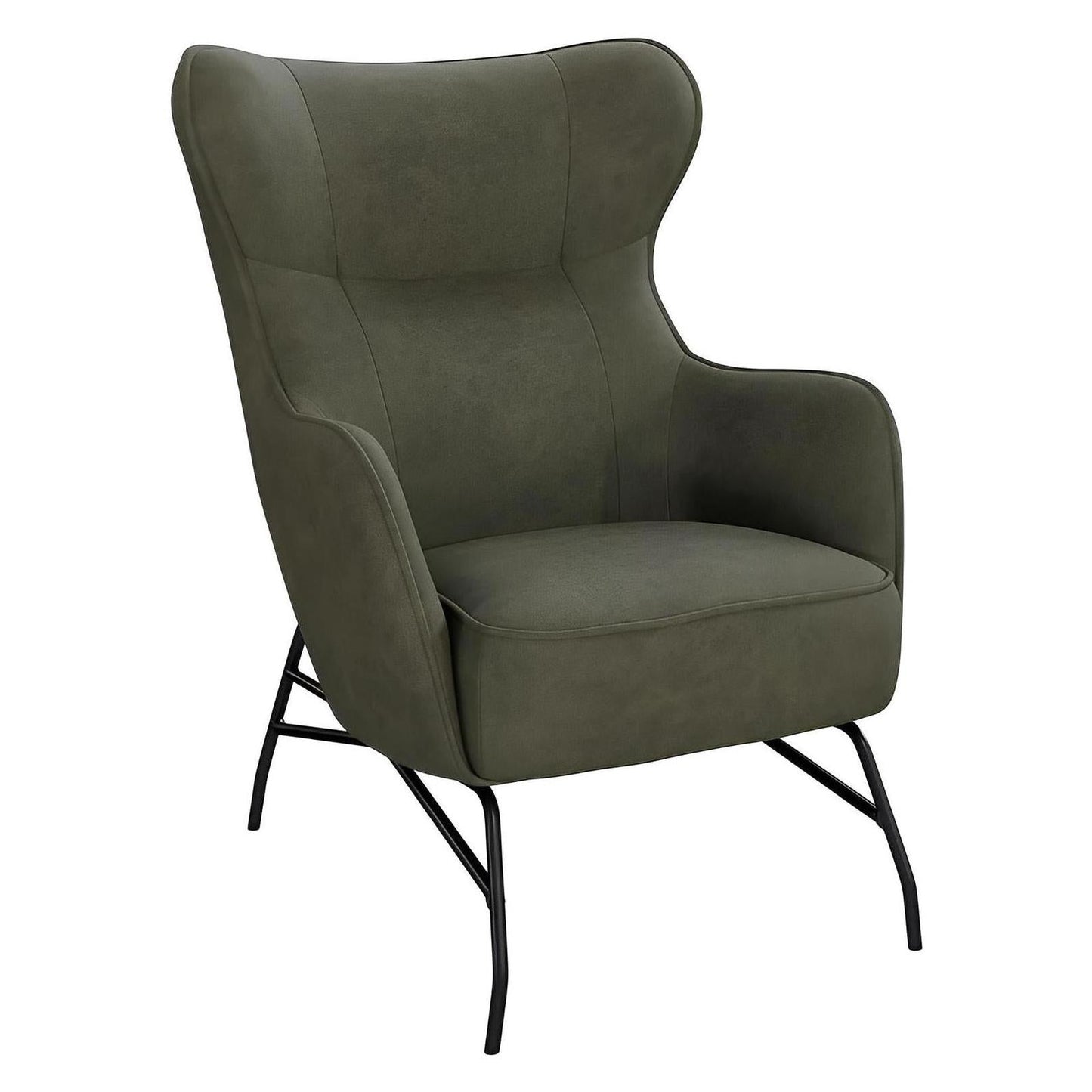 Green pu Upholstered Accent Chair Contemporary Design (2-Pack)