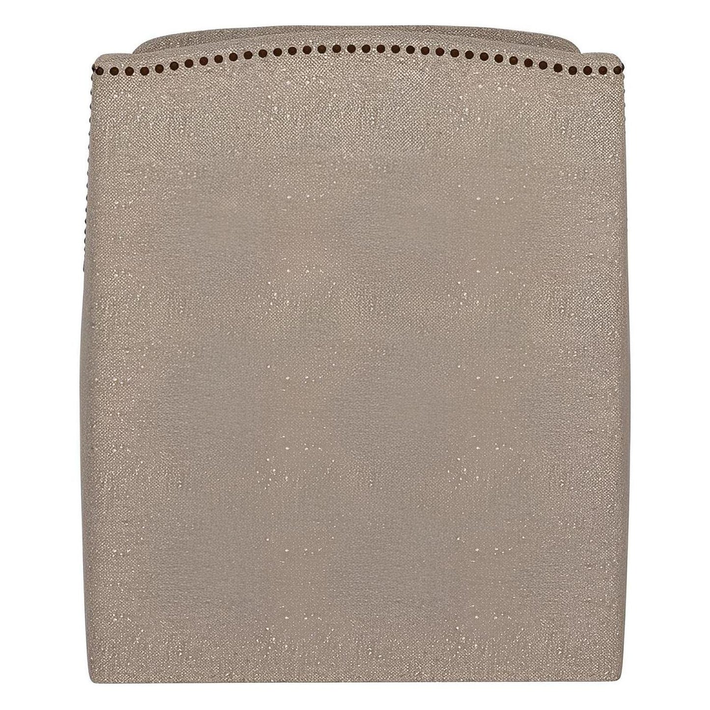 Taupe Fabric Accent Chair with Nail Trim (2-Pack)