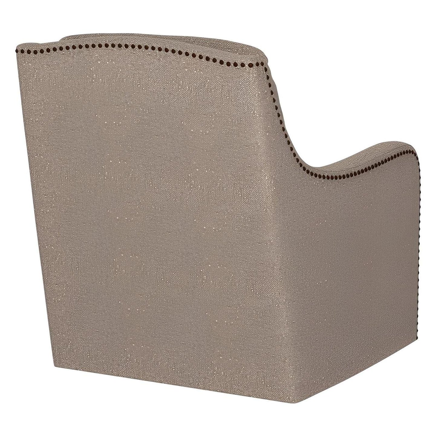 Taupe Fabric Accent Chair with Nail Trim (2-Pack)