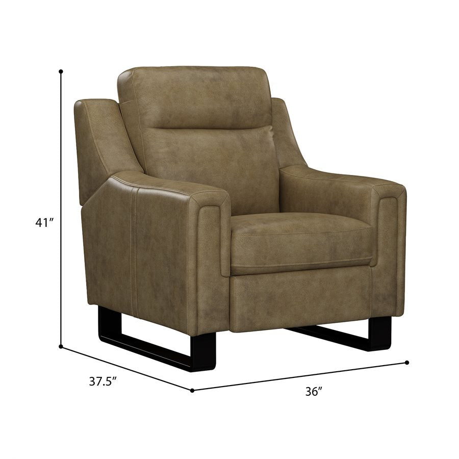 2P RECLINER - BROWN LEATHER (2-Pack)