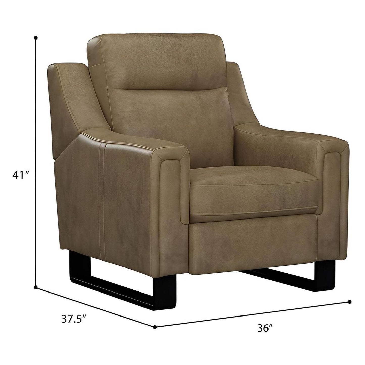 2P RECLINER - BROWN LEATHER (2-Pack)