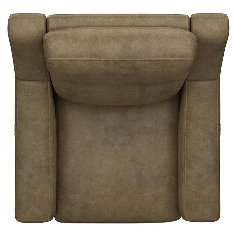 2P RECLINER - BROWN LEATHER (2-Pack)