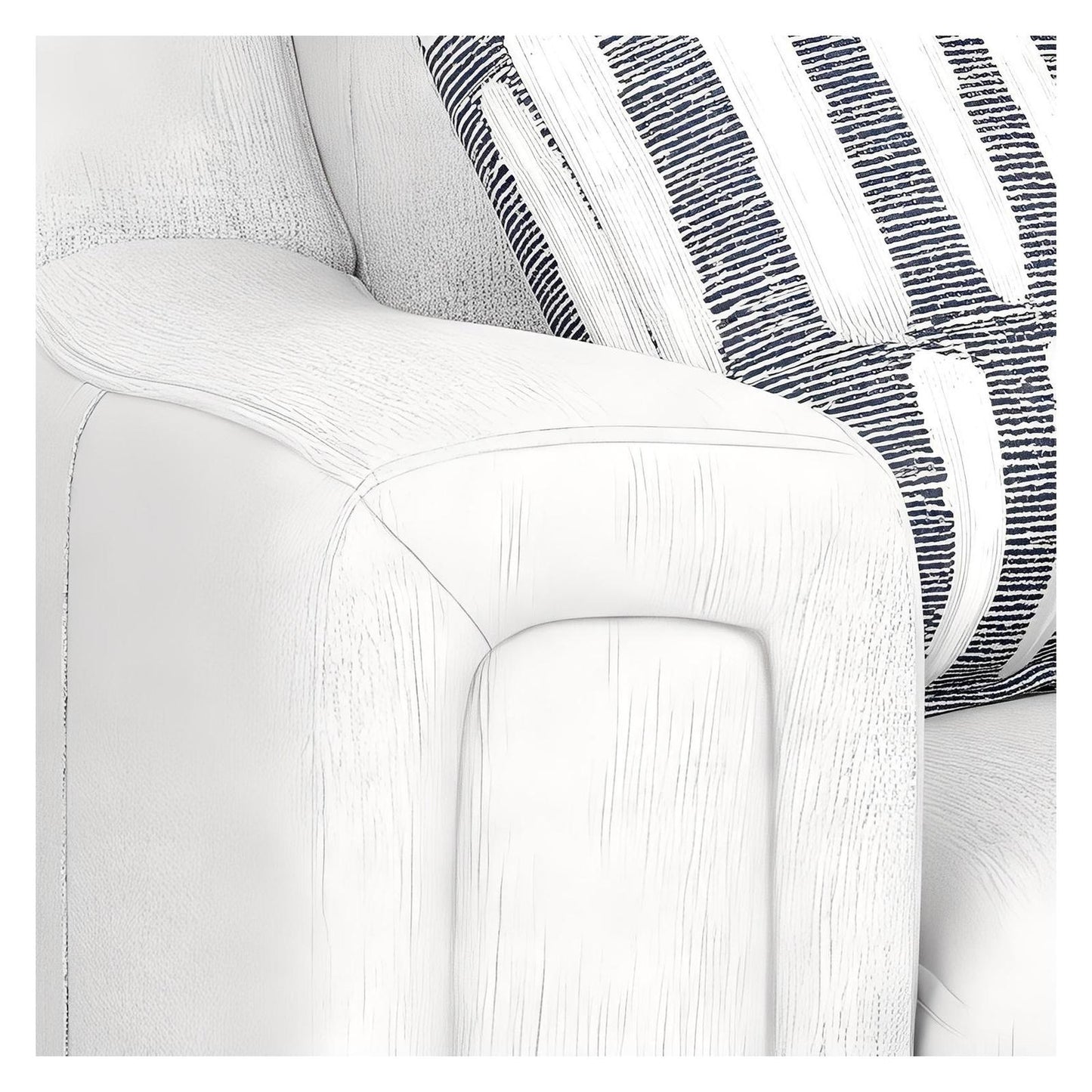 2P LOVESEAT W / 2 PILLOWS - CREAM