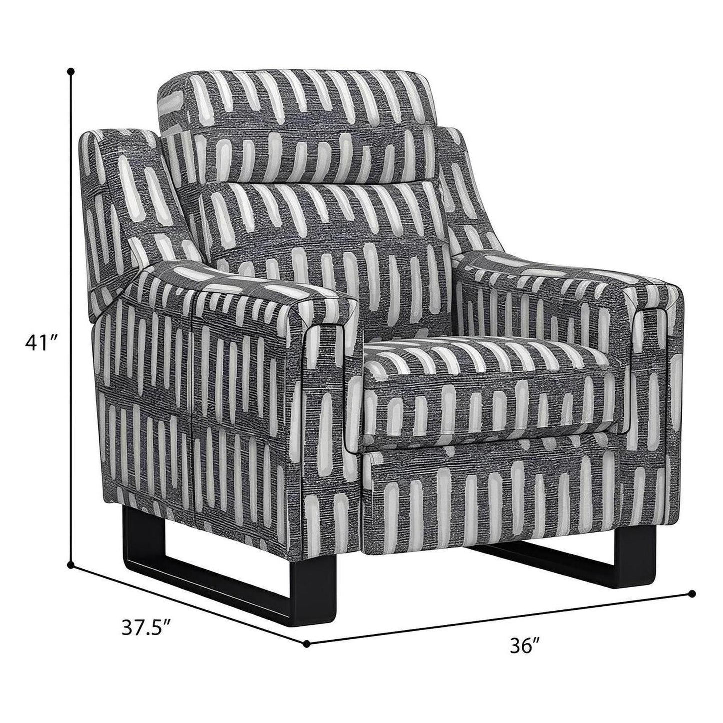 2P RECLINER - BLACK PATTERN (2-Pack)