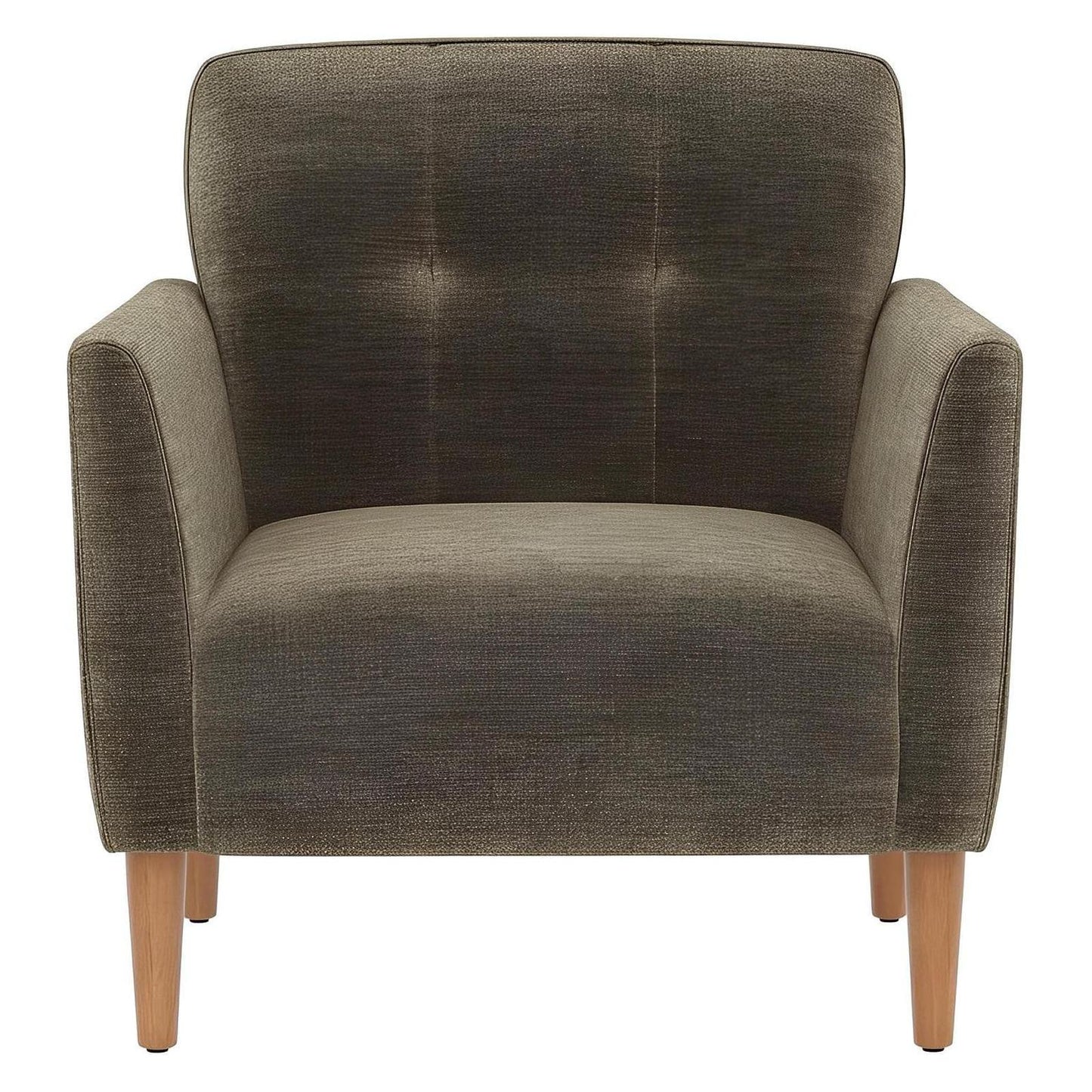Mineral Upholstered Accent Chair with Button Tufts and Arms (2-Pack)