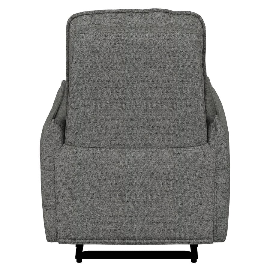 Charcoal Fabric Modern Recliner Chair Pillow-edge seams (2-Pack)