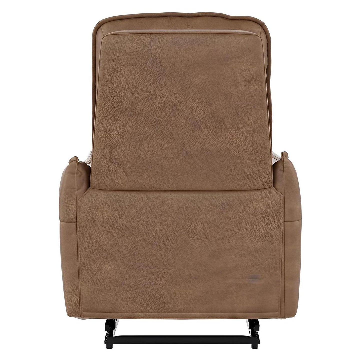 Brown Sanded Pu Fabric Modern Chair Pillow-edge seams (2-Pack)