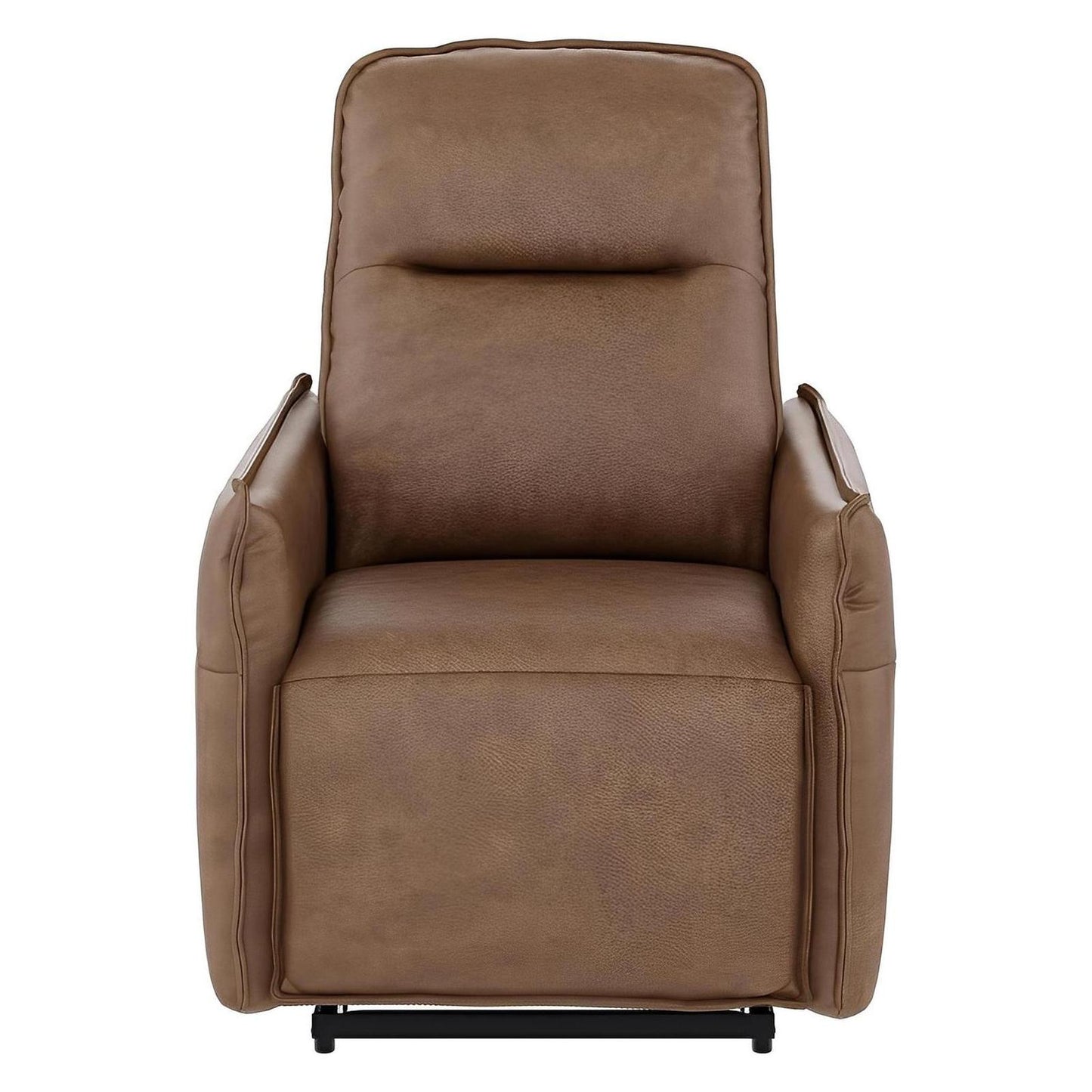 Brown Sanded Pu Fabric Modern Chair Pillow-edge seams (2-Pack)