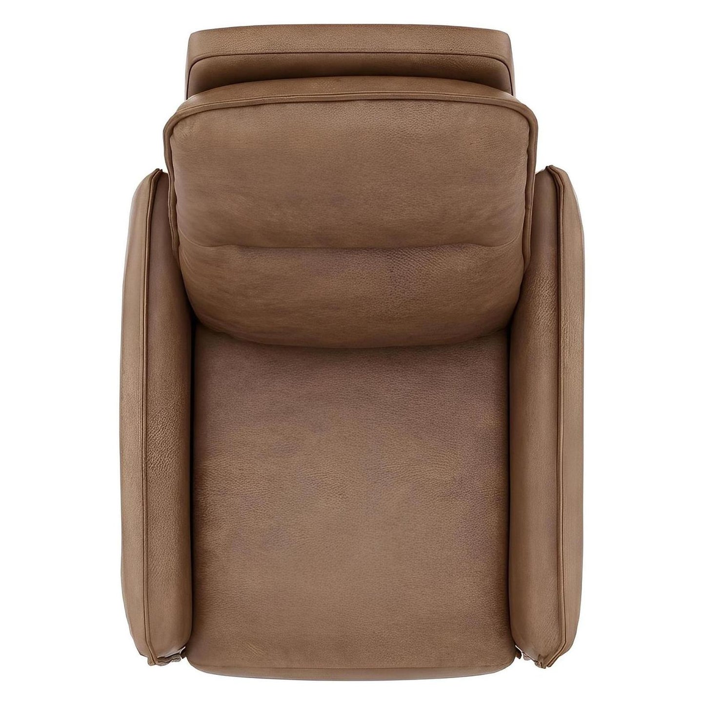 Brown Sanded Pu Fabric Modern Chair Pillow-edge seams (2-Pack)