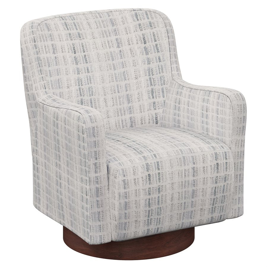 Mist Fabric Swivel Accent Chair (2-Pack)