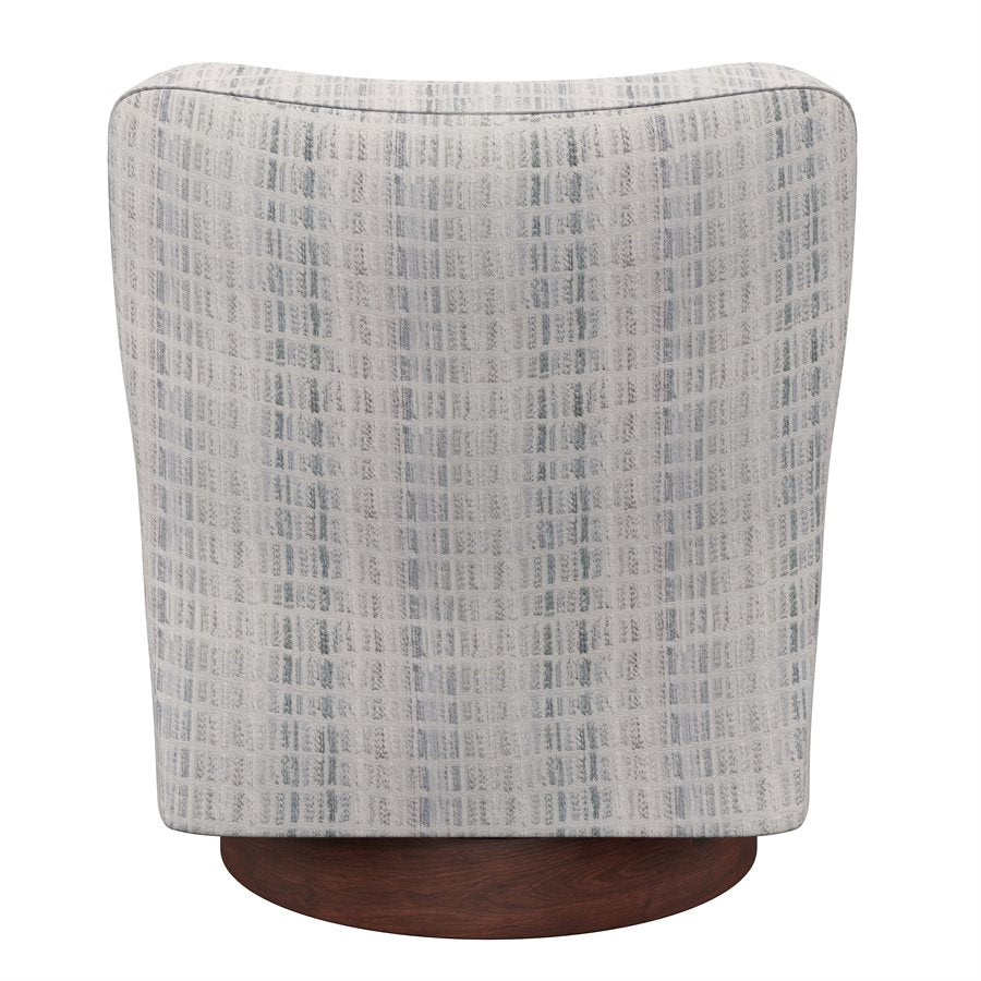 Mist Fabric Swivel Accent Chair (2-Pack)