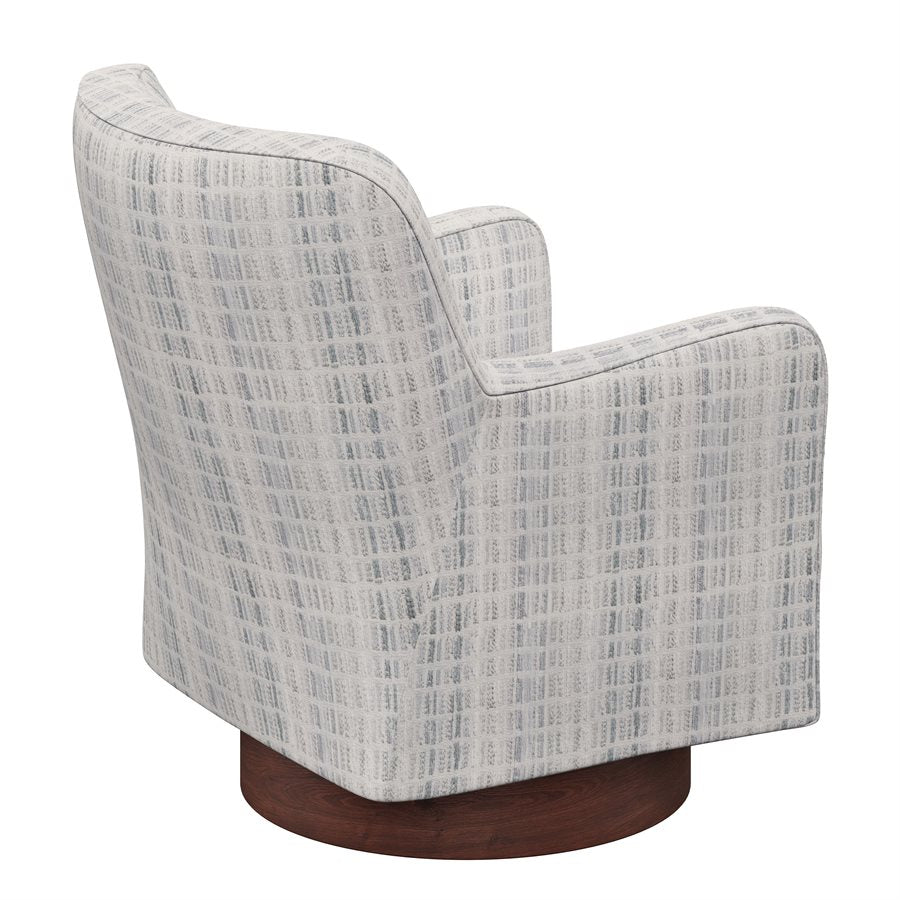 Mist Fabric Swivel Accent Chair (2-Pack)