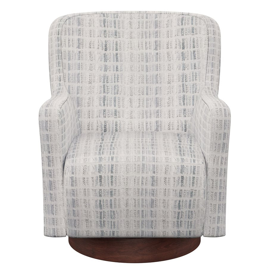 Mist Fabric Swivel Accent Chair (2-Pack)