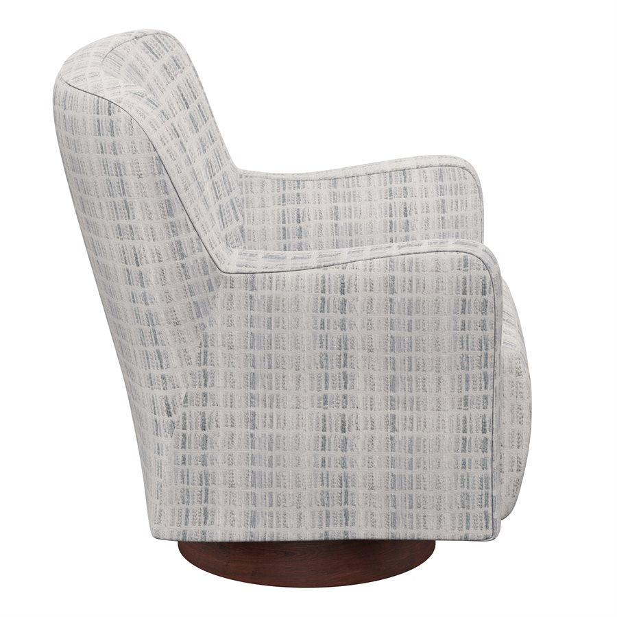 Mist Fabric Swivel Accent Chair (2-Pack)