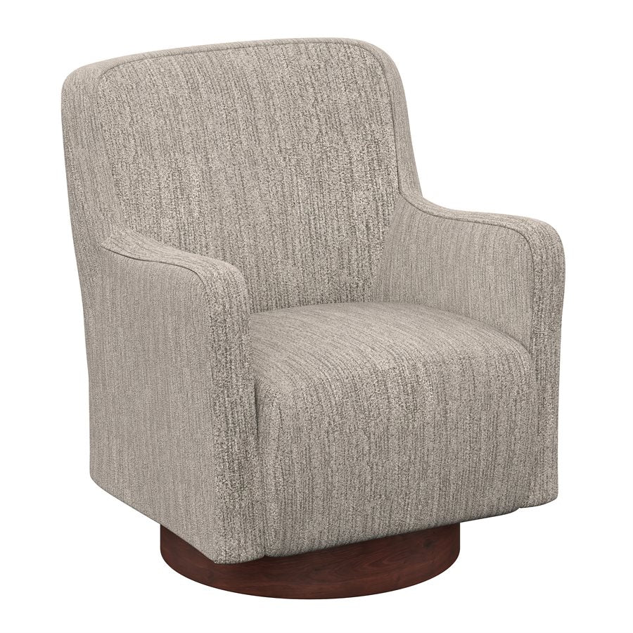 Speckled Tan Fabric Swivel Accent Chair (2-Pack)
