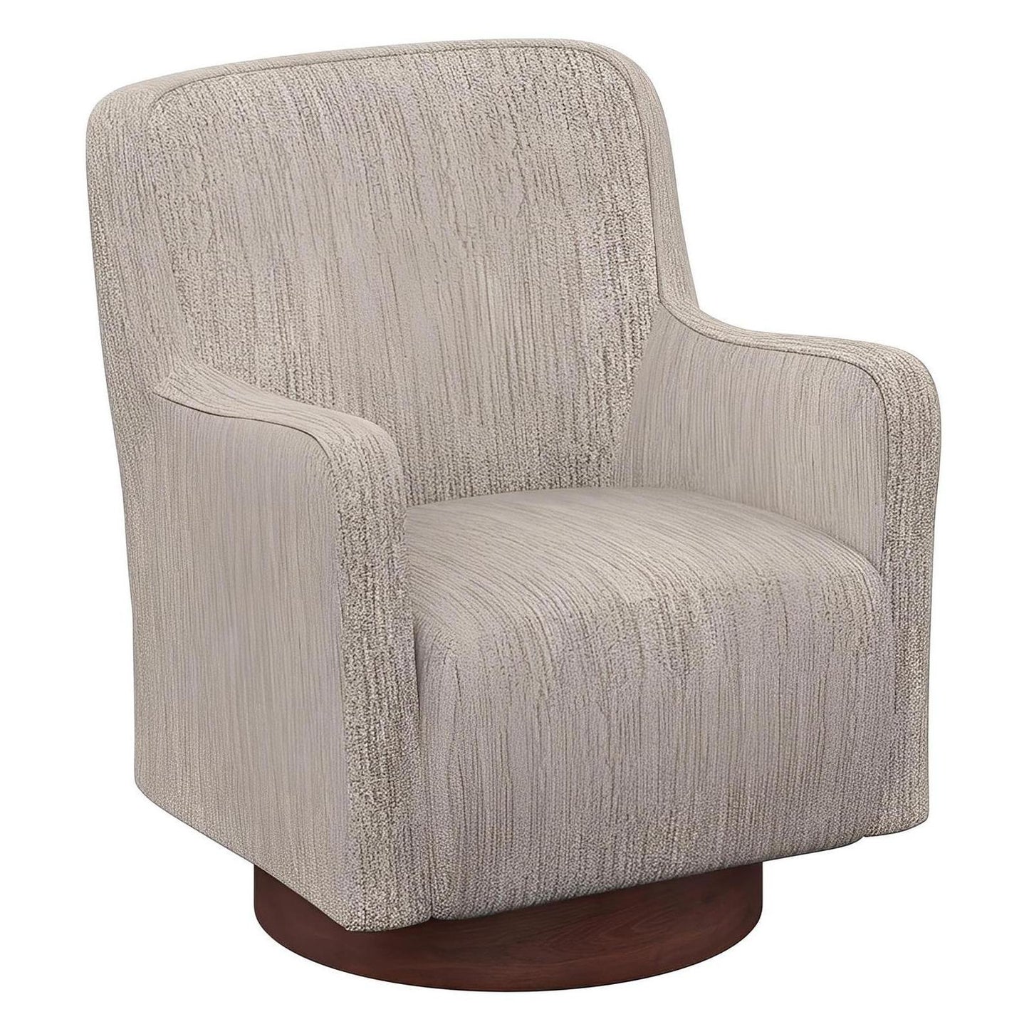 Speckled Tan Fabric Swivel Accent Chair (2-Pack)