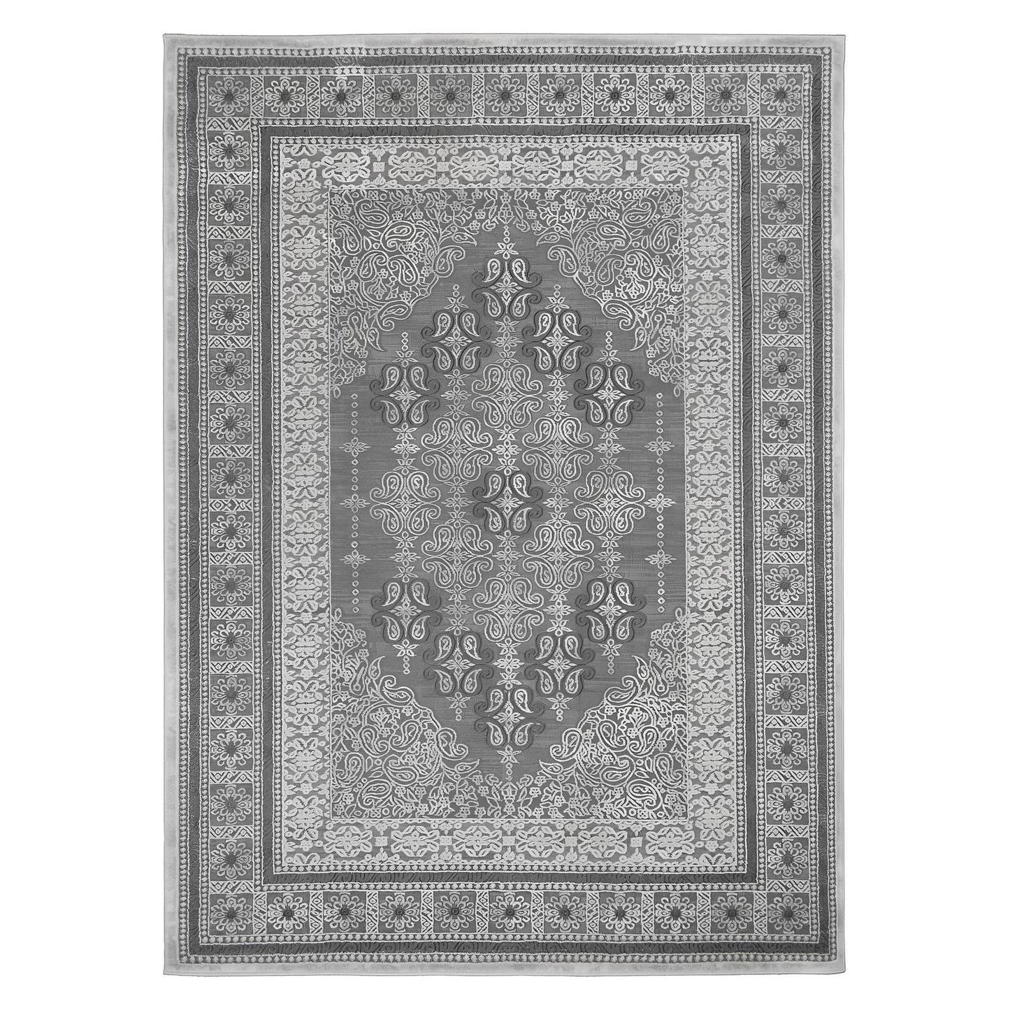 Everest Area Rug Iris Gray 7'10"x9'10" - Ultra Dense, Soft, 12mm pile height