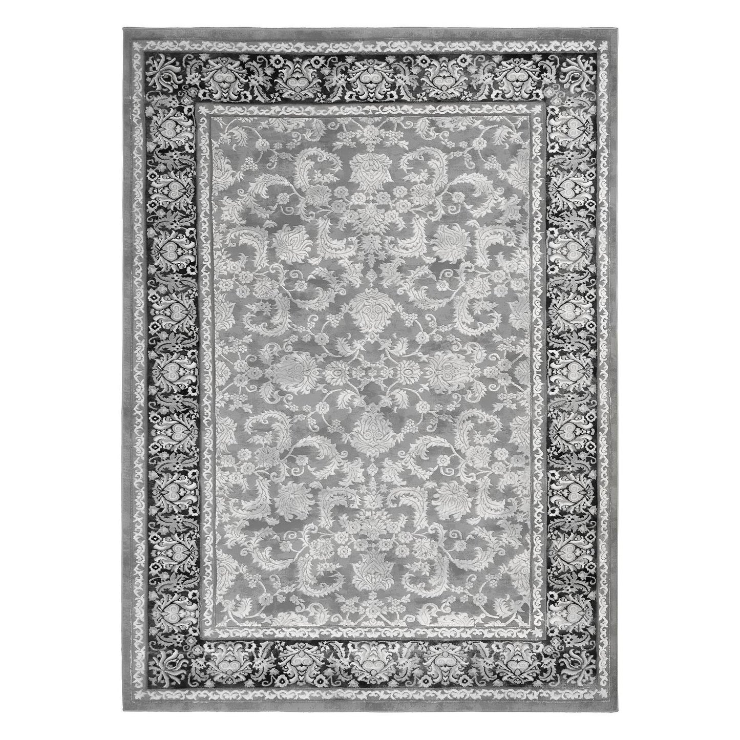 Everest Area Rug Fina Gray 7'10"x9'10" - Ultra Dense, Soft, 12mm pile height