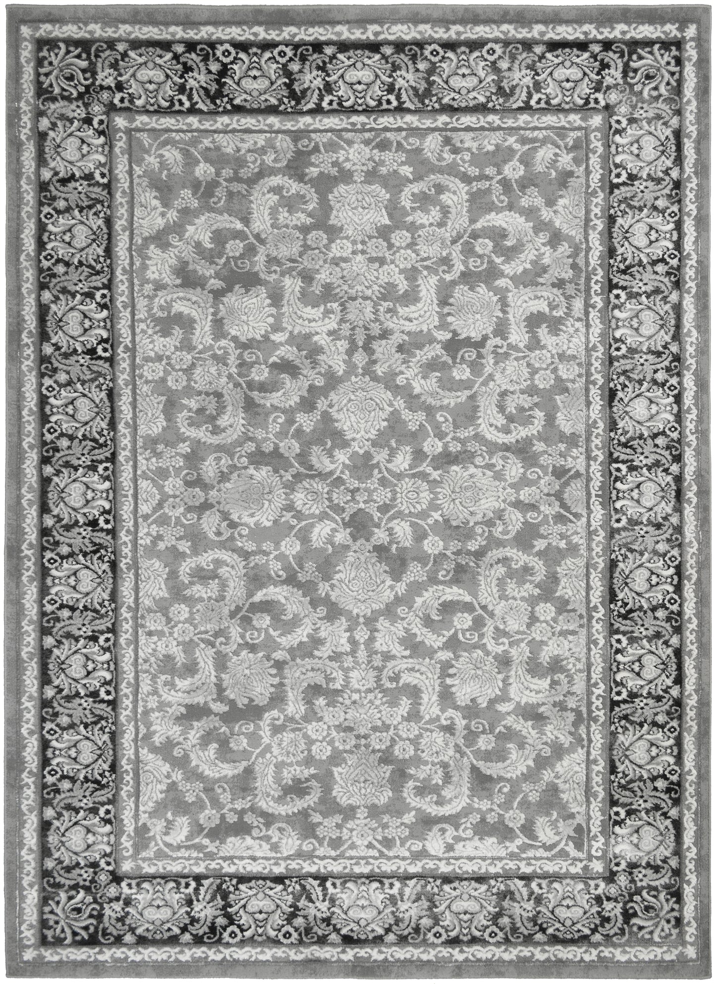 Everest Area Rug Fina Gray 9'3"x12'6" - Ultra Dense, Soft, 12mm pile height