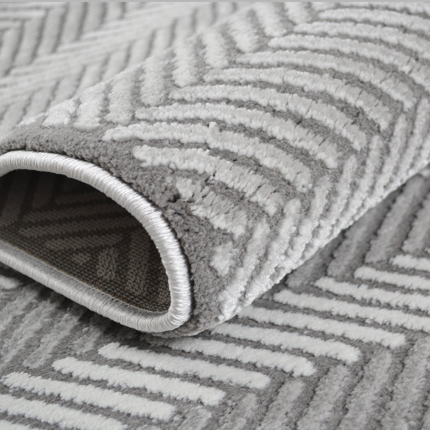 Everest Area Rug Domino Gray 9'2"x12'10" - Ultra Dense, Soft, 12mm pile height