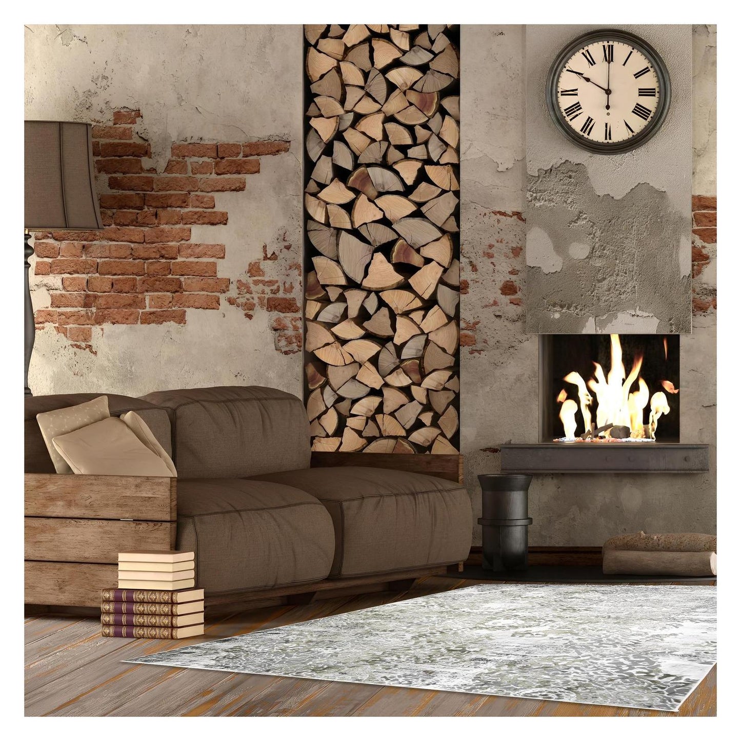 Everest Area Rug Ironsides Gold 7'10" Round - Ultra Dense, Soft, 12mm pile height