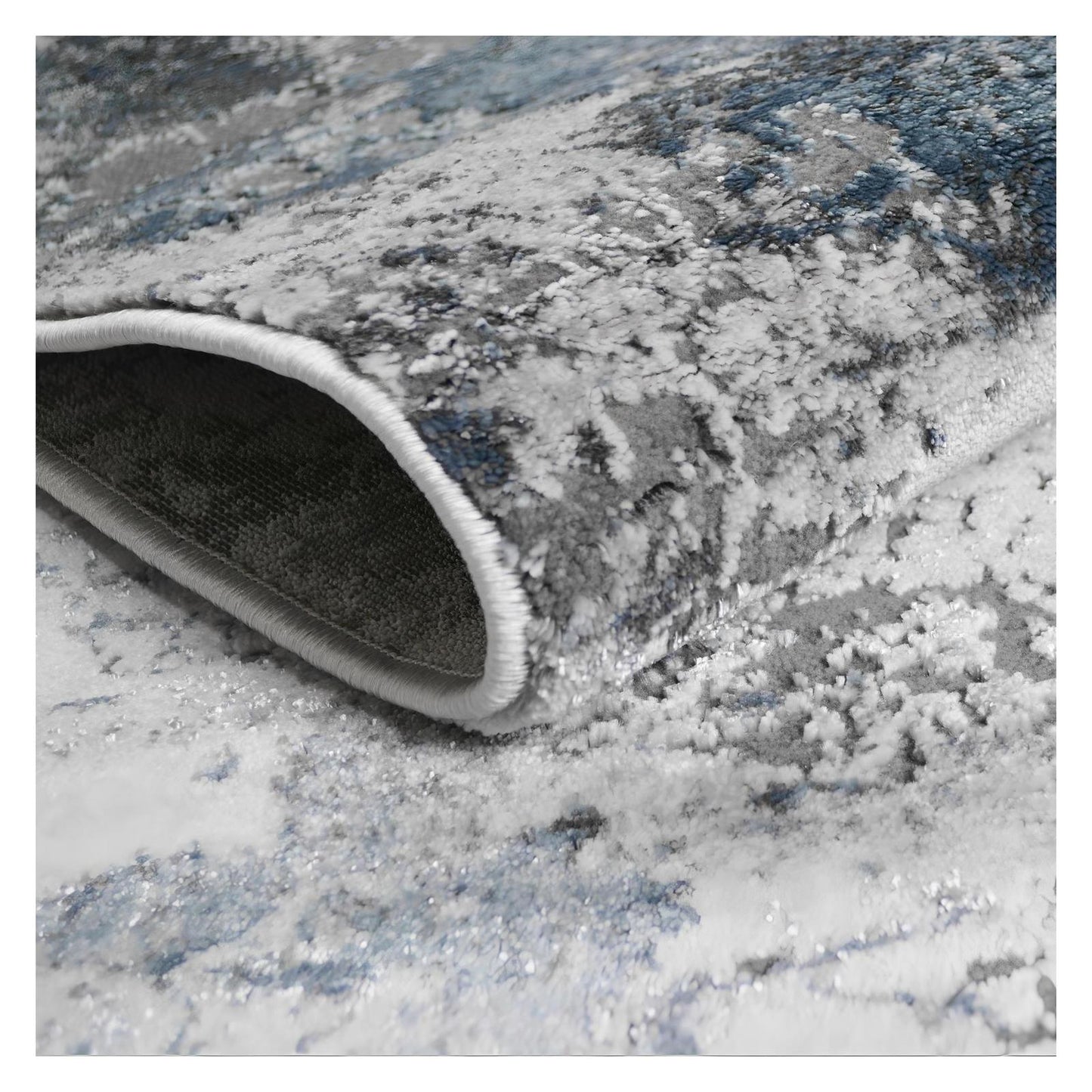 Everest Area Rug Quartz Blue 5'3"x7'3" - Ultra Dense, Soft, 12mm pile height