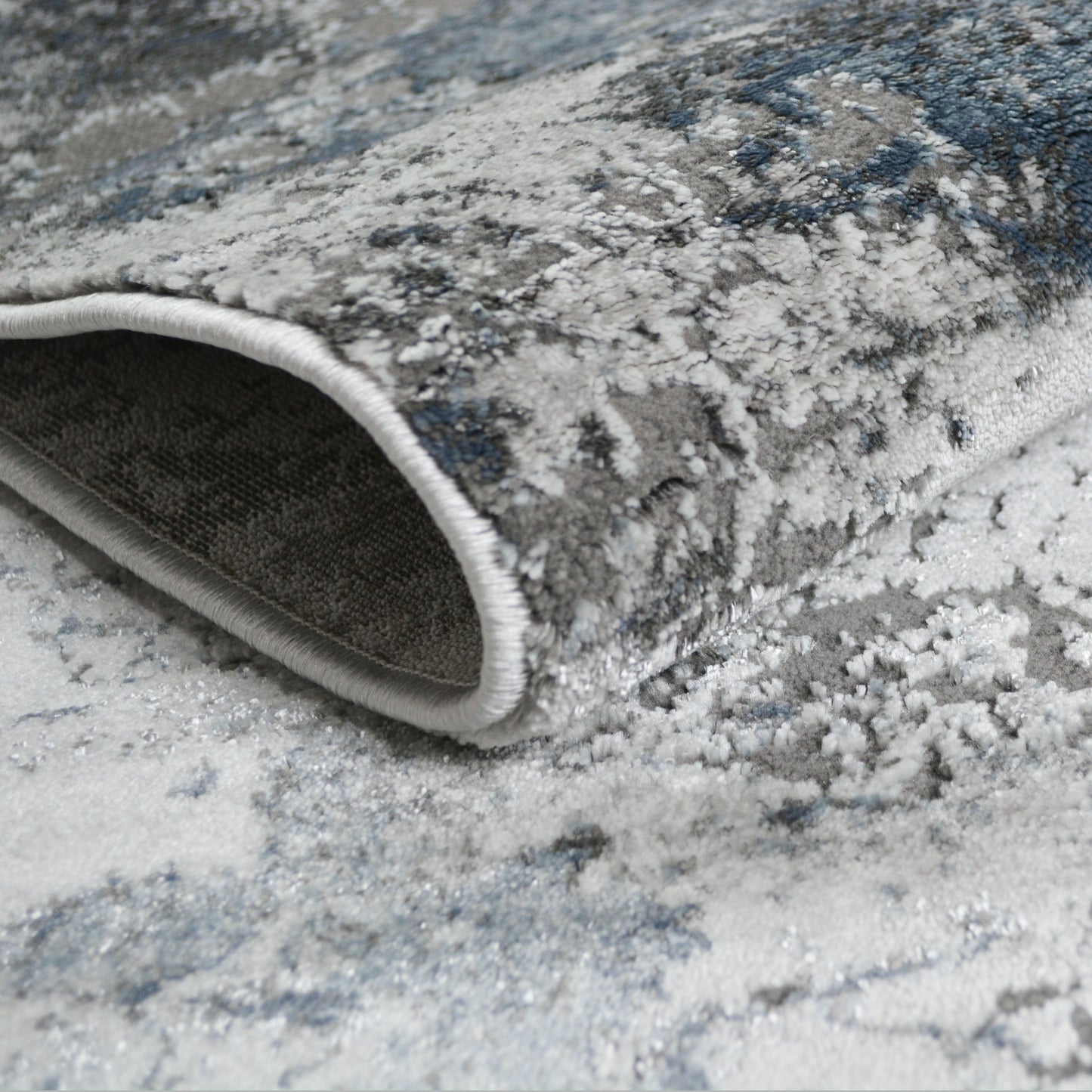 Everest Area Rug Quartz Blue 7'10"x9'10" - Ultra Dense, Soft, 12mm pile height