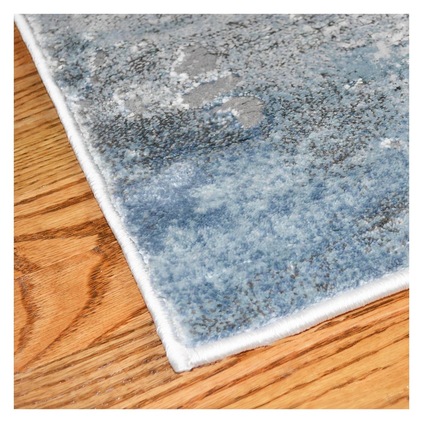 Everest Area Rug Nova Blue 7'10" Round - Ultra Dense, Soft, 12mm pile height