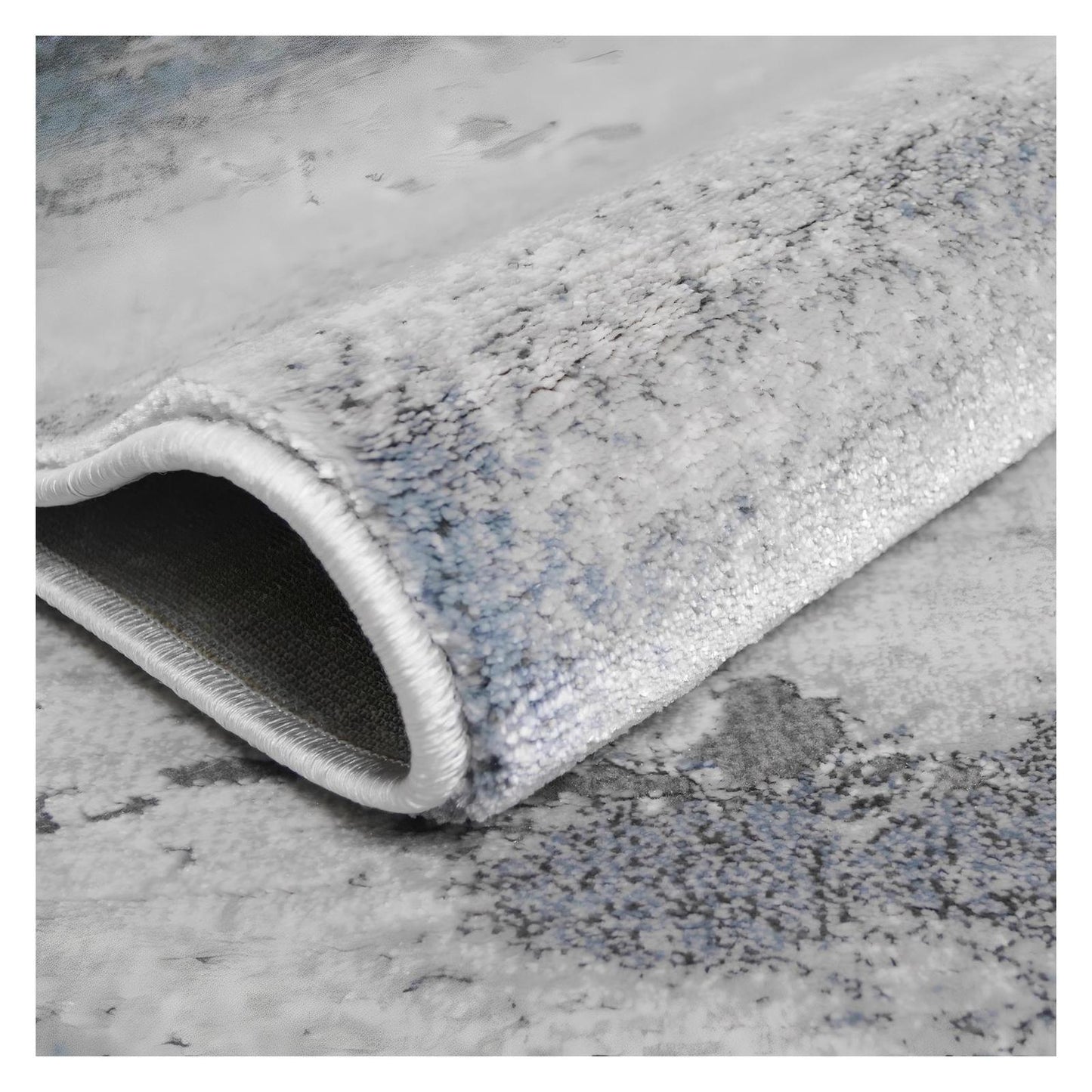 Everest Area Rug Nova Blue 5'3"x7'3" - Ultra Dense, Soft, 12mm pile height