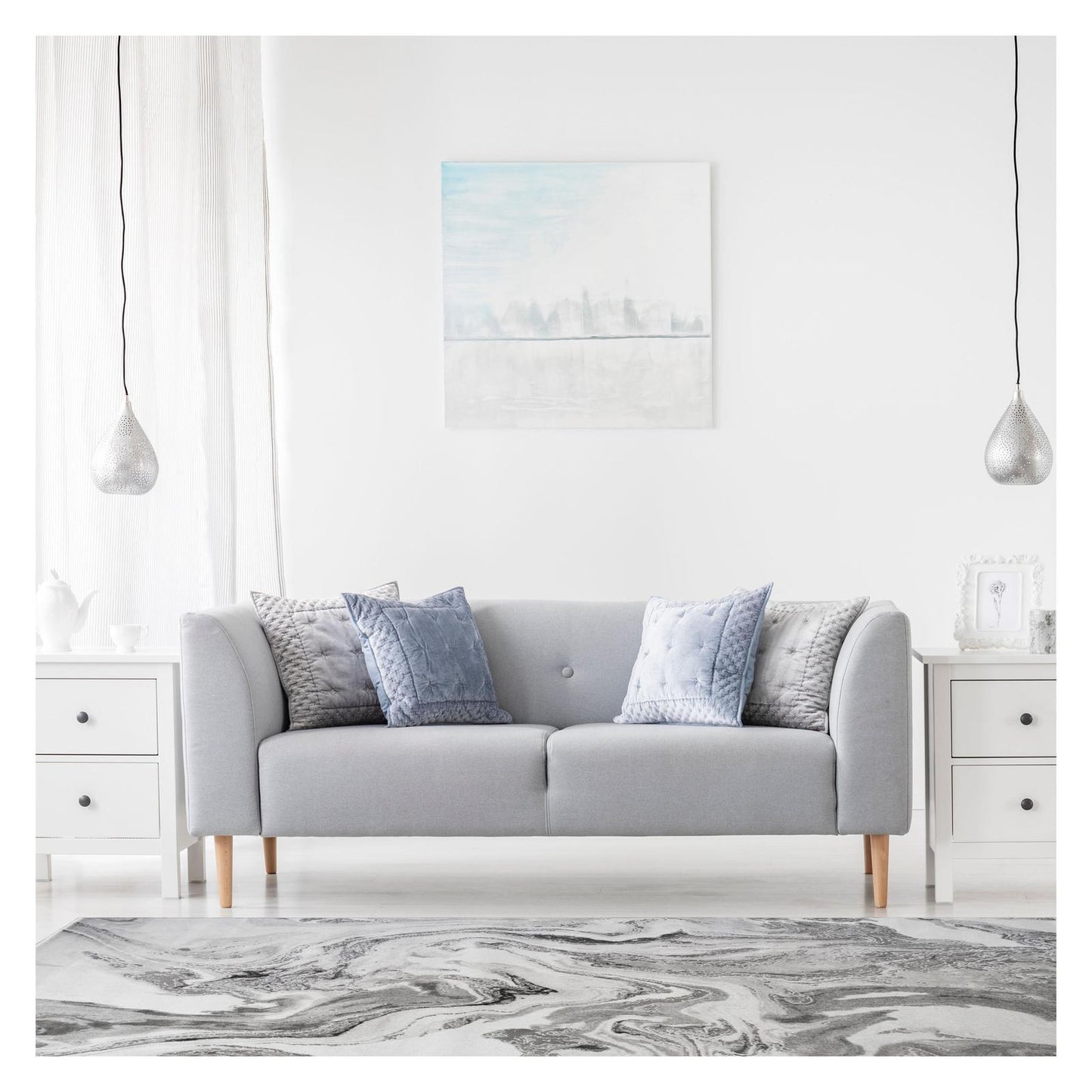 Everest Area Rug Spirit Cream 5'3"x7'3" - Ultra Dense, Soft, 12mm pile height