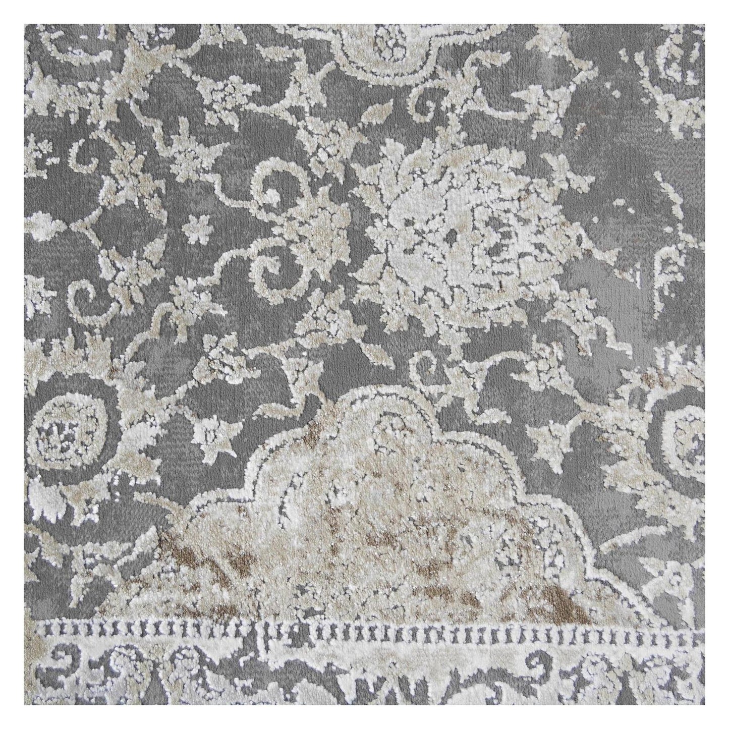 Everest Area Rug Brooklyn Gray 7'10" Round - Ultra Dense, Soft, 12mm pile height