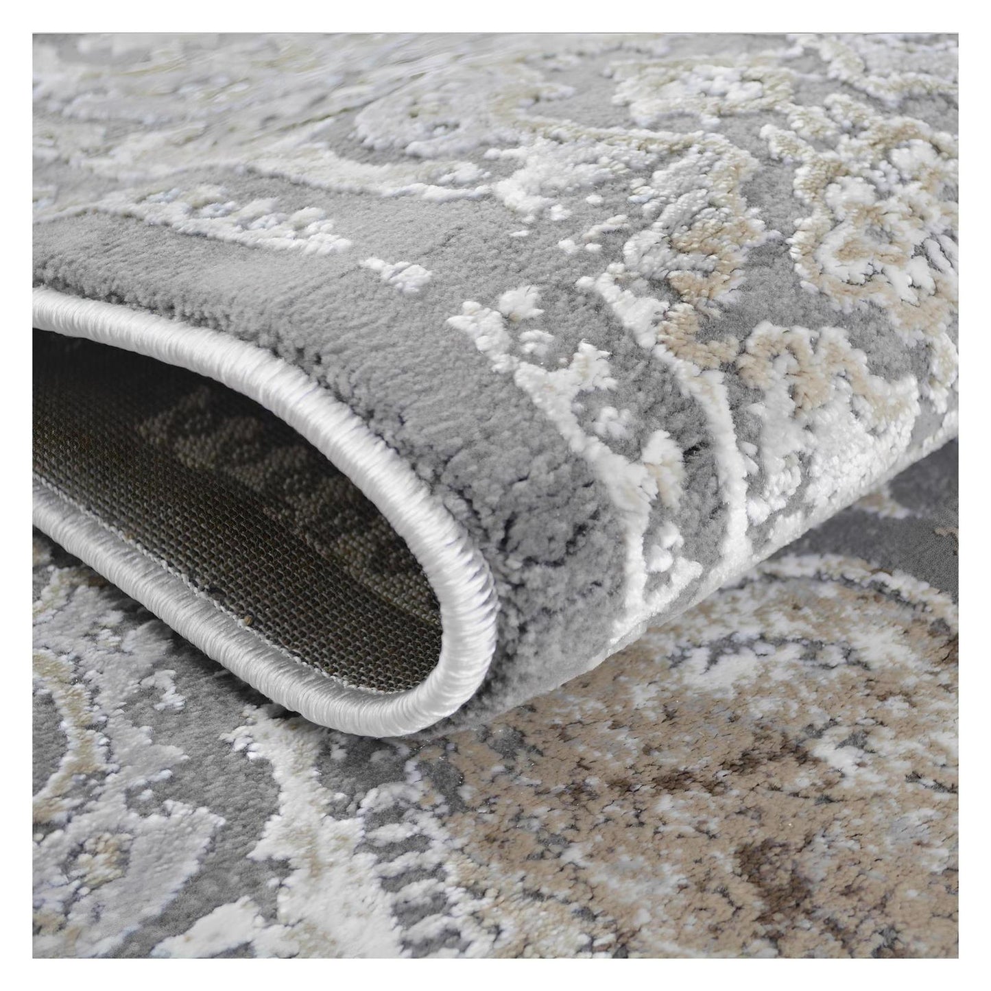 Everest Area Rug Brooklyn Gray 7'10" Round - Ultra Dense, Soft, 12mm pile height