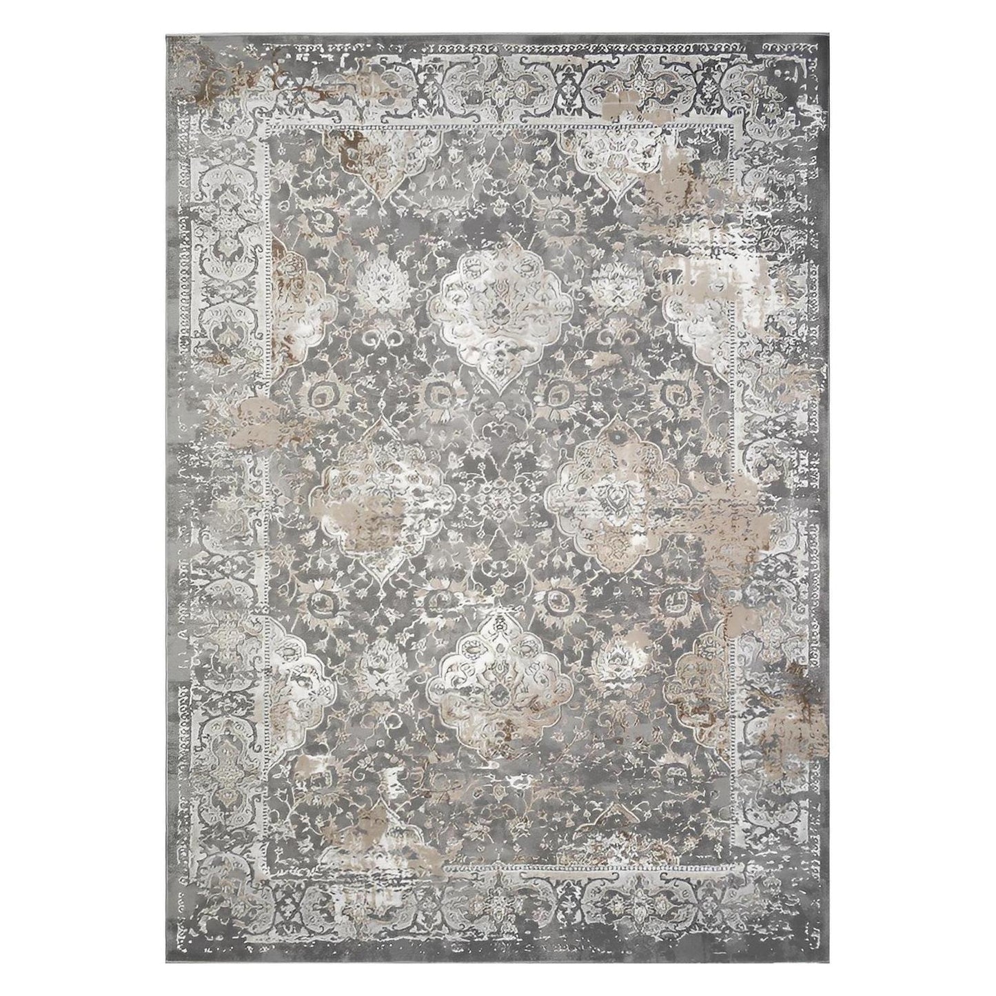 Everest Area Rug Brooklyn Gray 7'10"x9'10" - Ultra Dense, Soft, 12mm pile height