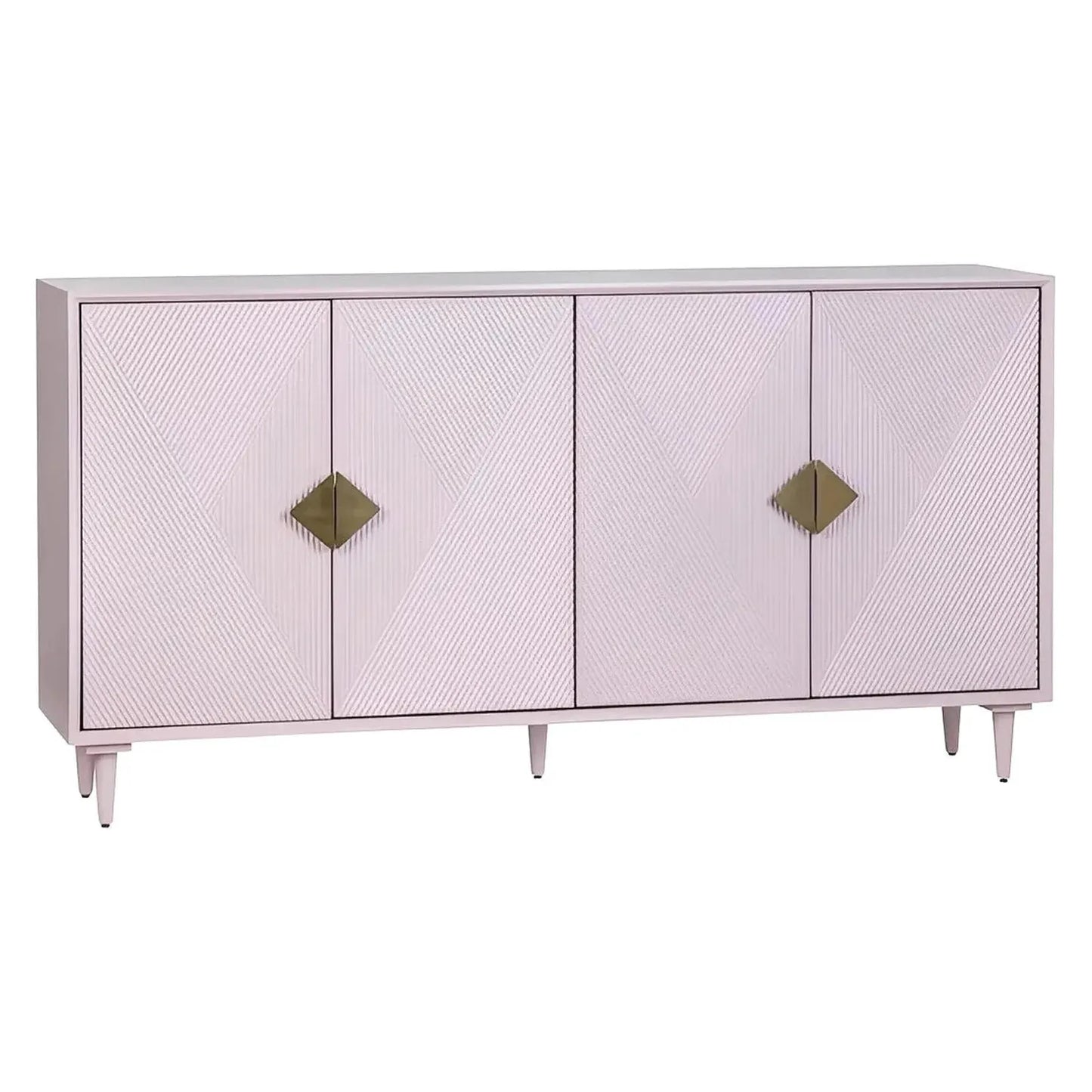 Oakmere 72" Lavender 4-Door Media Credenza - Contemporary