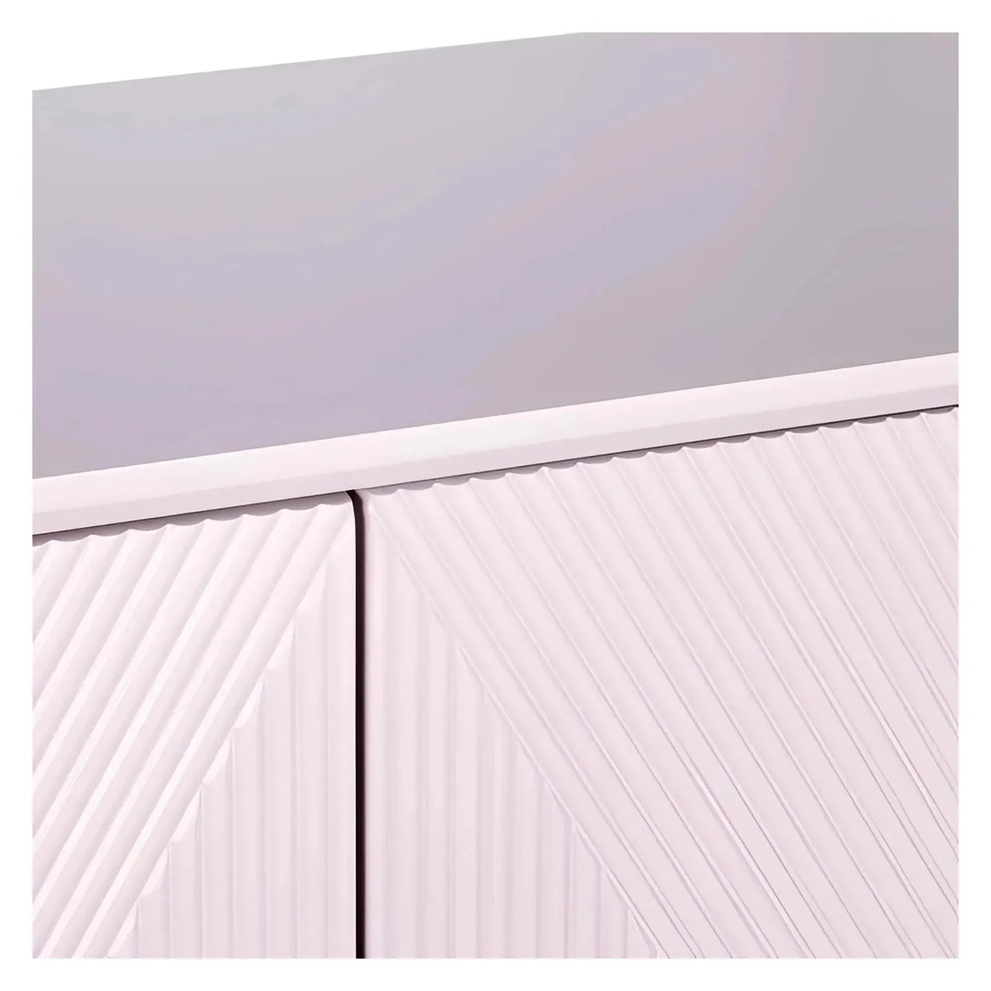 Oakmere 72" Lavender 4-Door Media Credenza - Contemporary