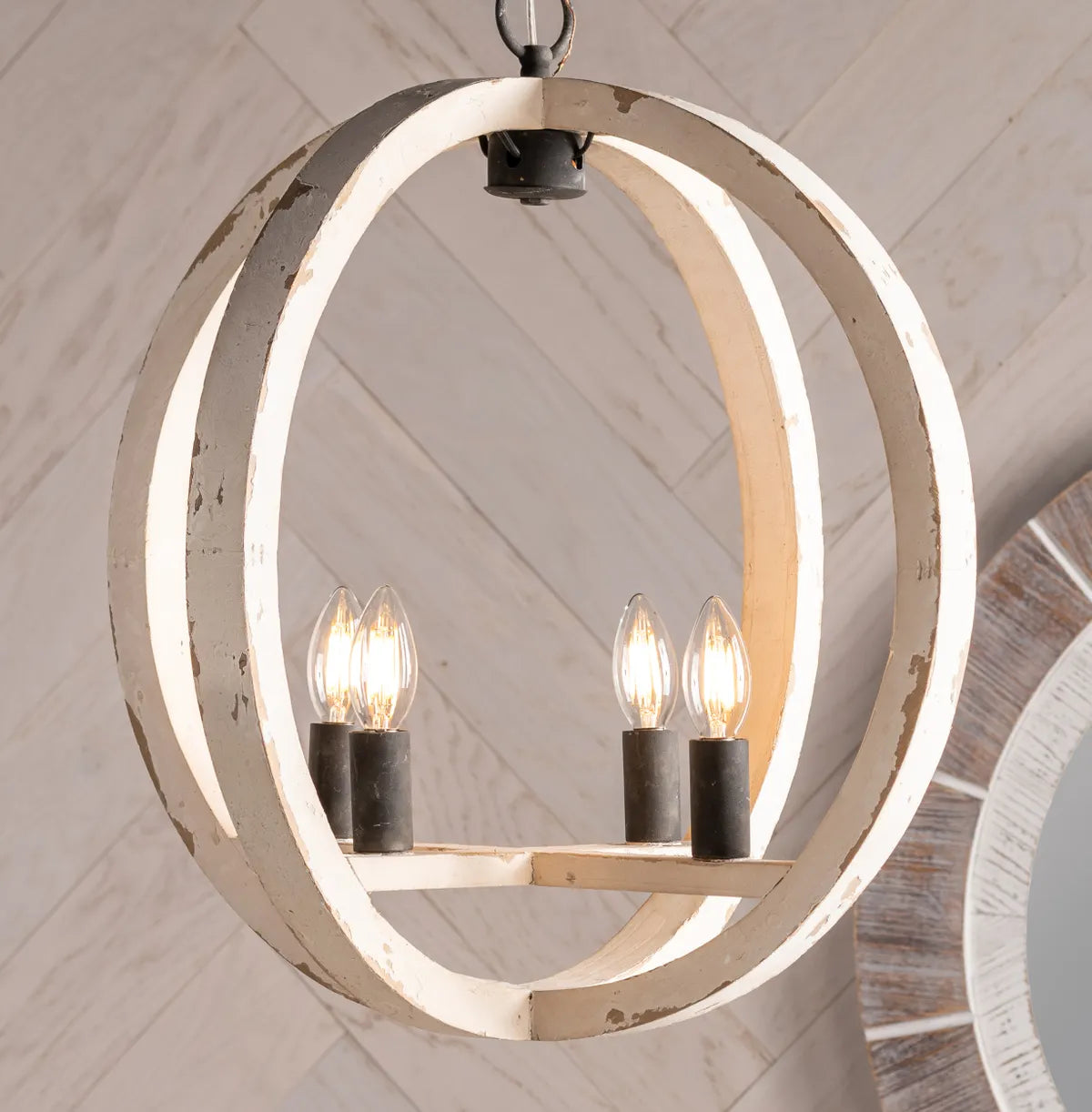 Jolla Wood Sphere Pendant Light
