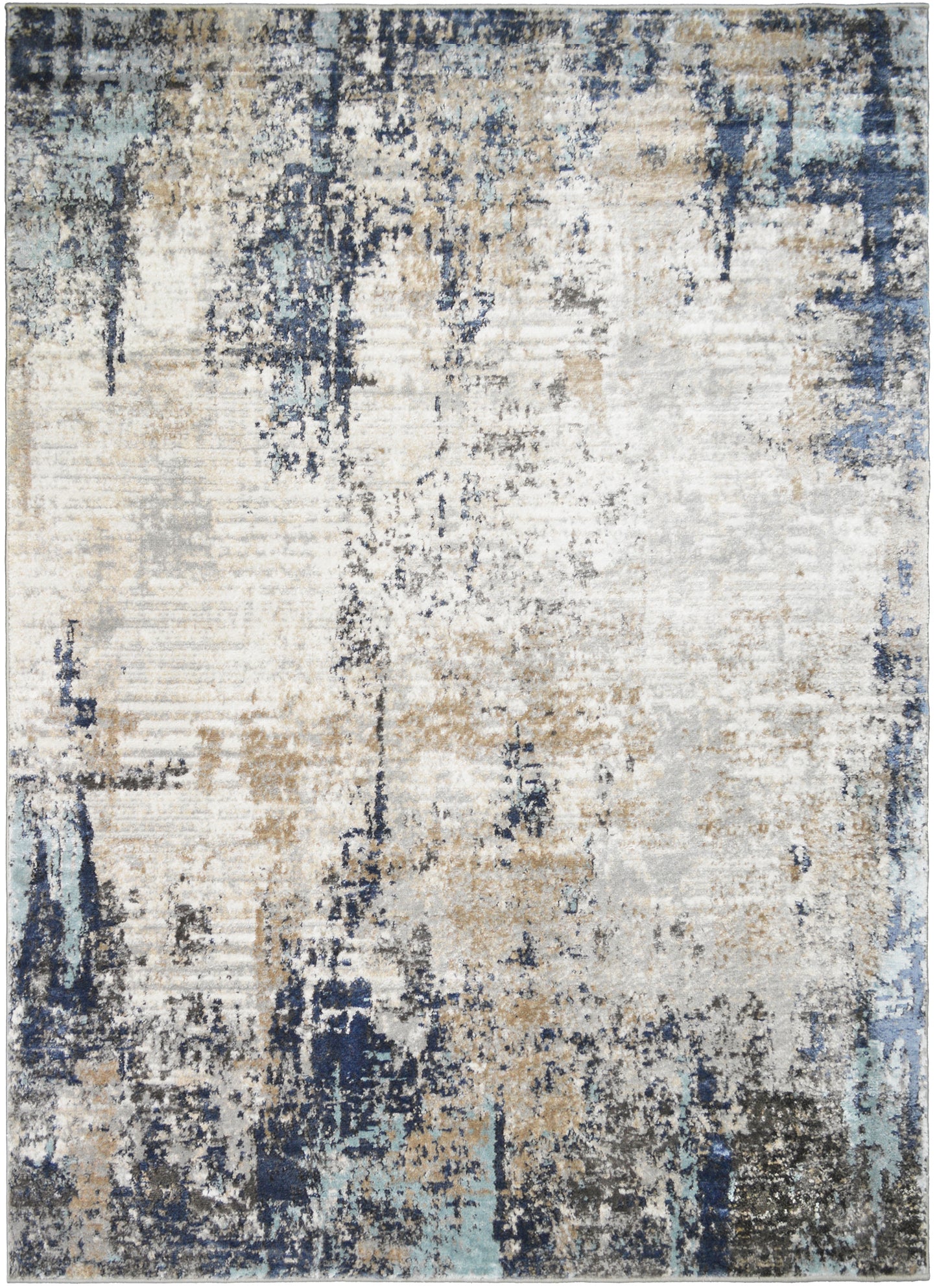 Firenze Area Rug Stellar Ivory 7'10"x9'10" Traditional Design, Low-Profile 9mm pile height, Thin