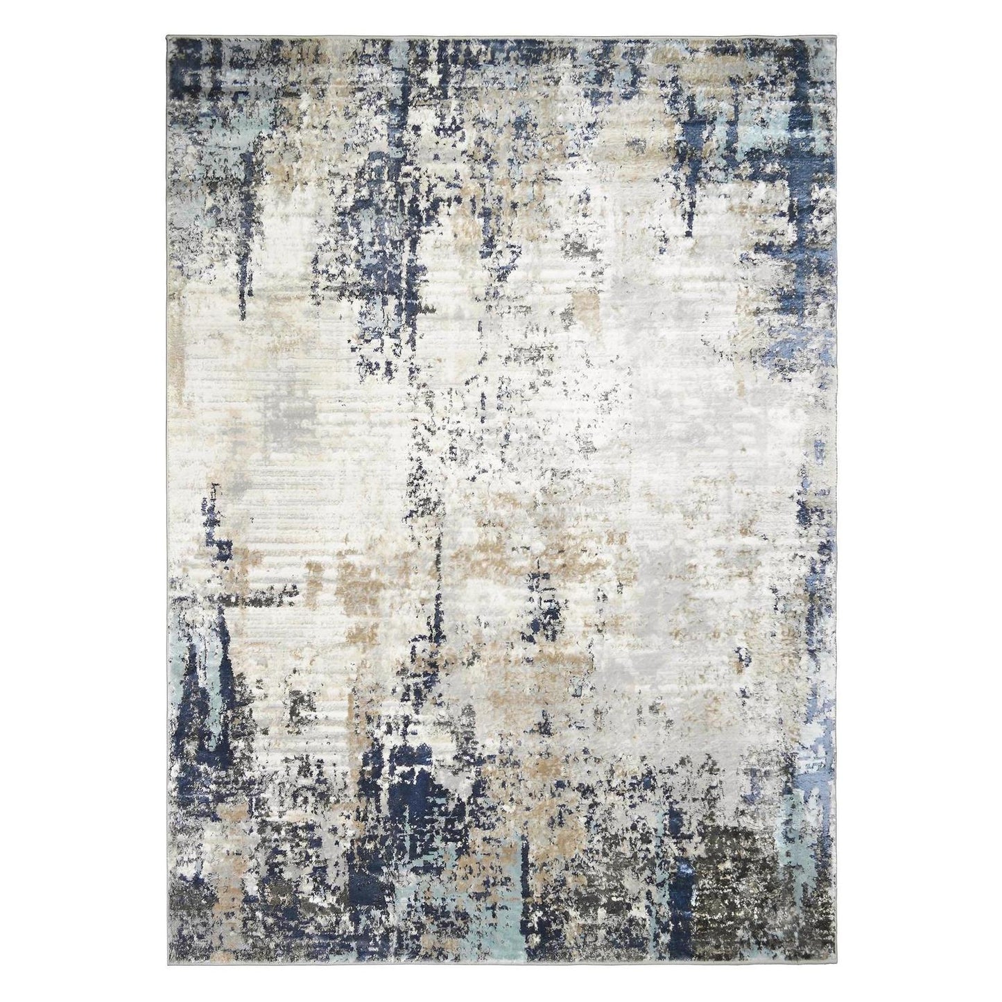Firenze Area Rug Stellar Ivory 7'10"x9'10" Traditional Design, Low-Profile 9mm pile height, Thin