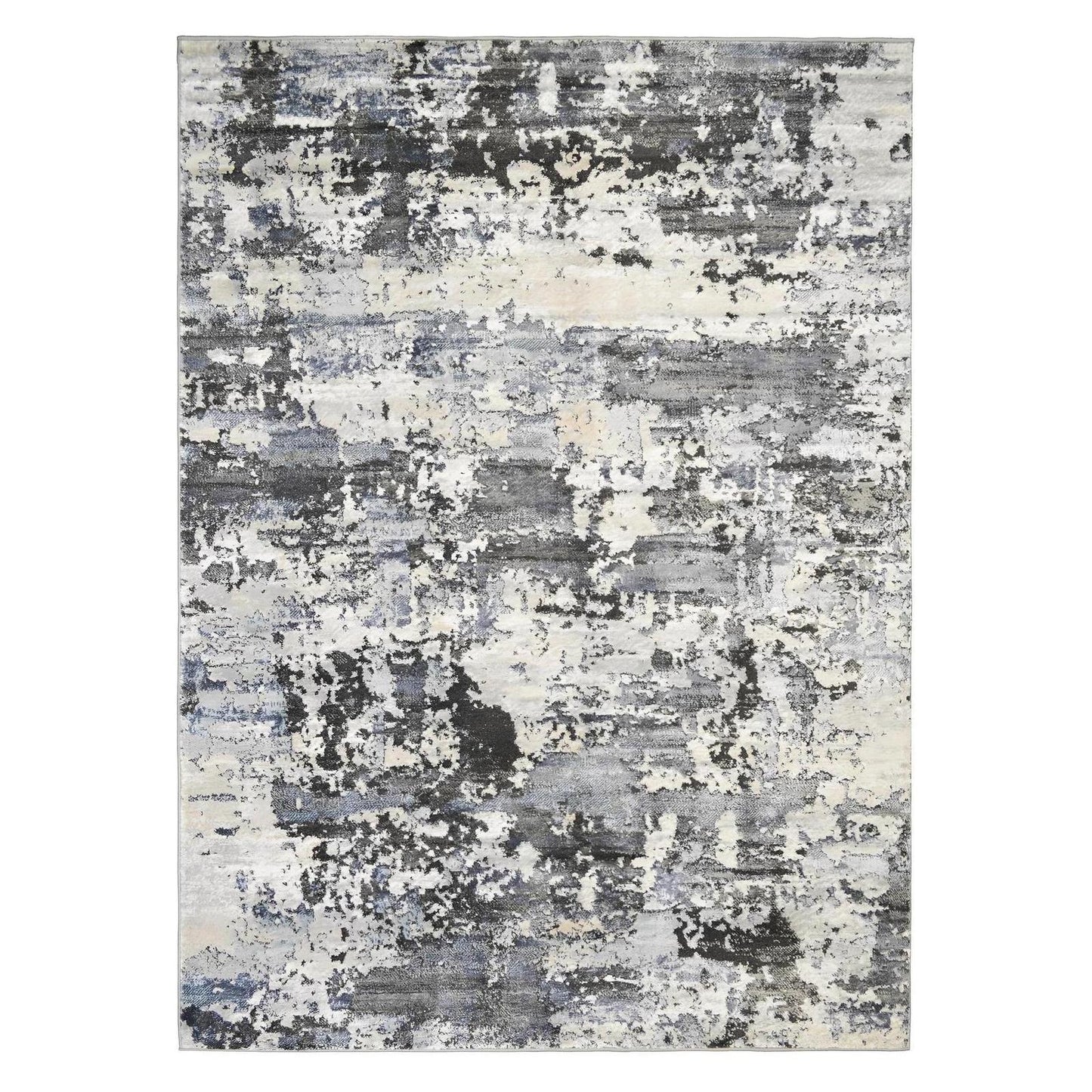 Firenze Area Rug Blissful Blue 7'10"x9'10" Traditional Design, Low-Profile 9mm pile height, Thin