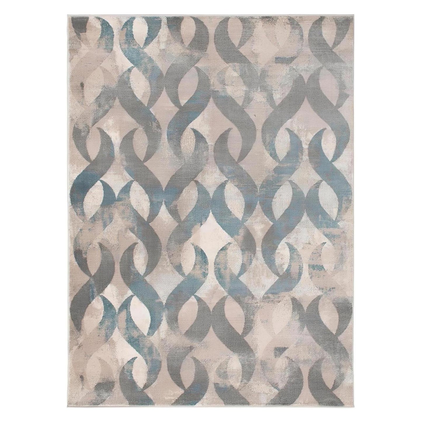 Galleria Area Rug Lenox Multi 5'3"x7'3" Contemporary, Geometric Design, 10mm pile height, Thin