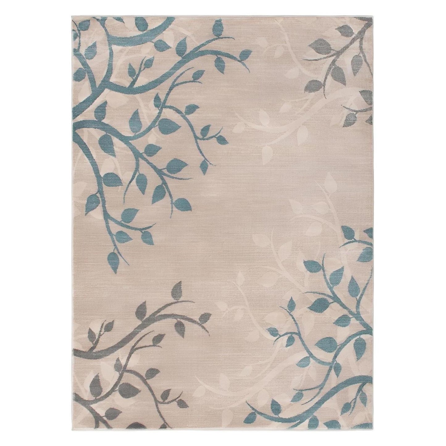 Galleria Area Rug Vinings Cream 5'3"x7'3" Contemporary, Geometric Design, 10mm pile height, Thin