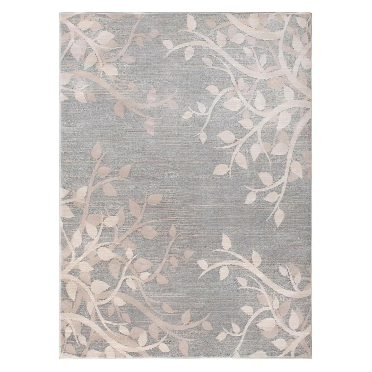 Galleria Area Rug Vinings Gray 5'3"x7'3" Contemporary, Geometric Design, 10mm pile height, Thin