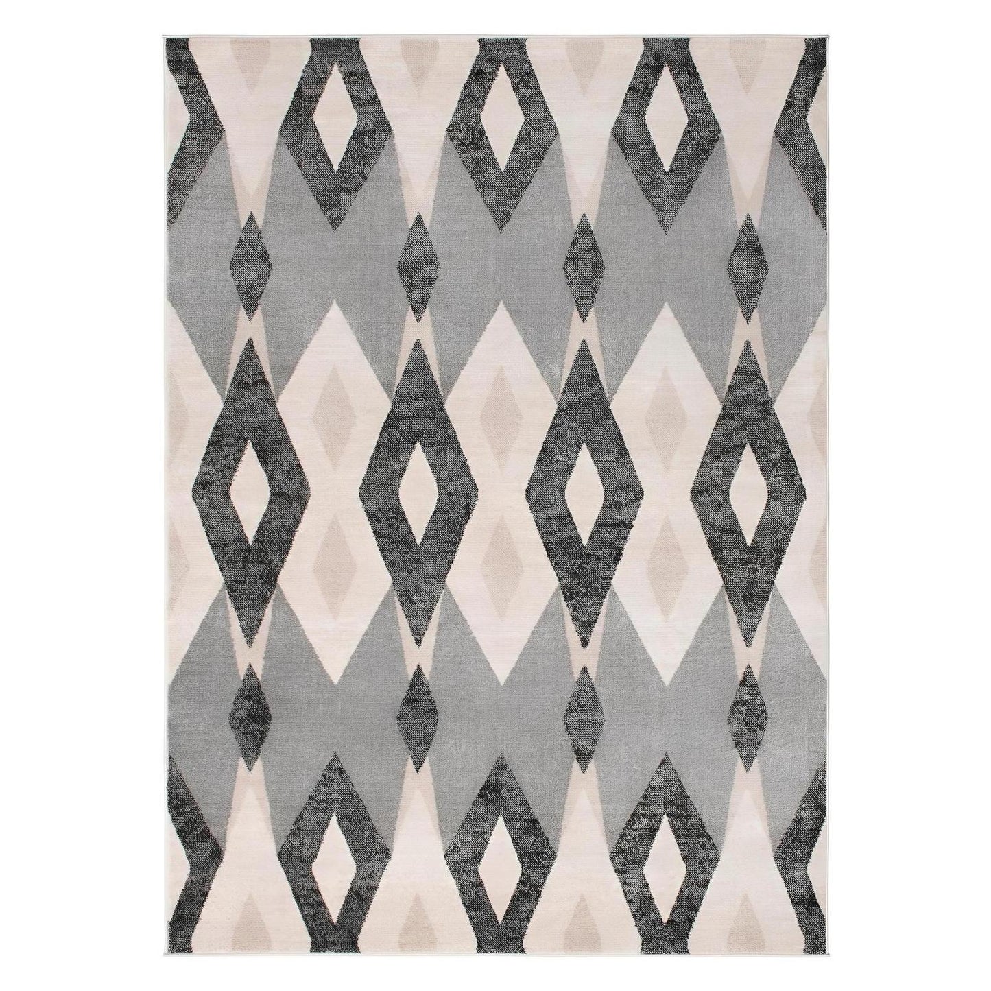 Galleria Area Rug Argyle Multi 7'10"x9'10" Contemporary, Geometric Design, 10mm pile height, Thin
