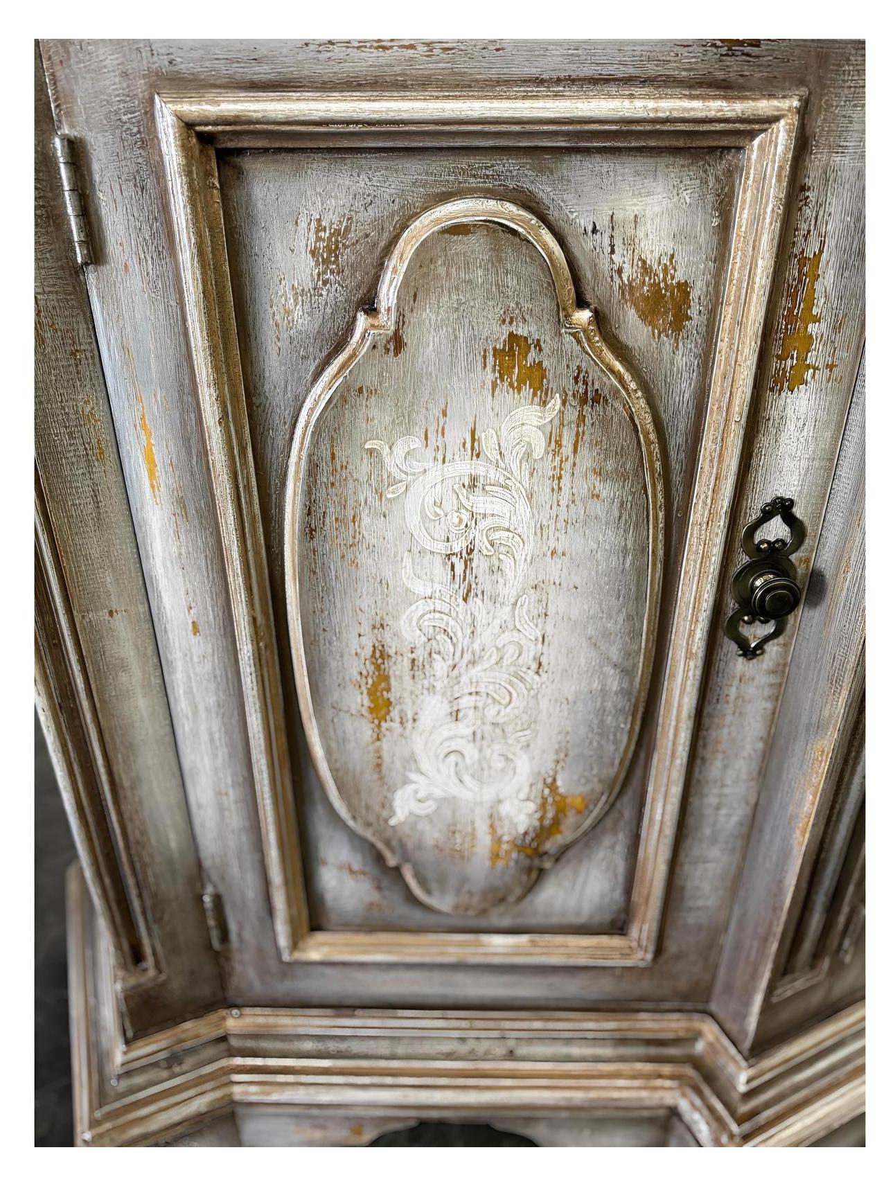 Madrid Antique Gray Distressed Dining Room Buffet Table 24 X 92.5 X 42